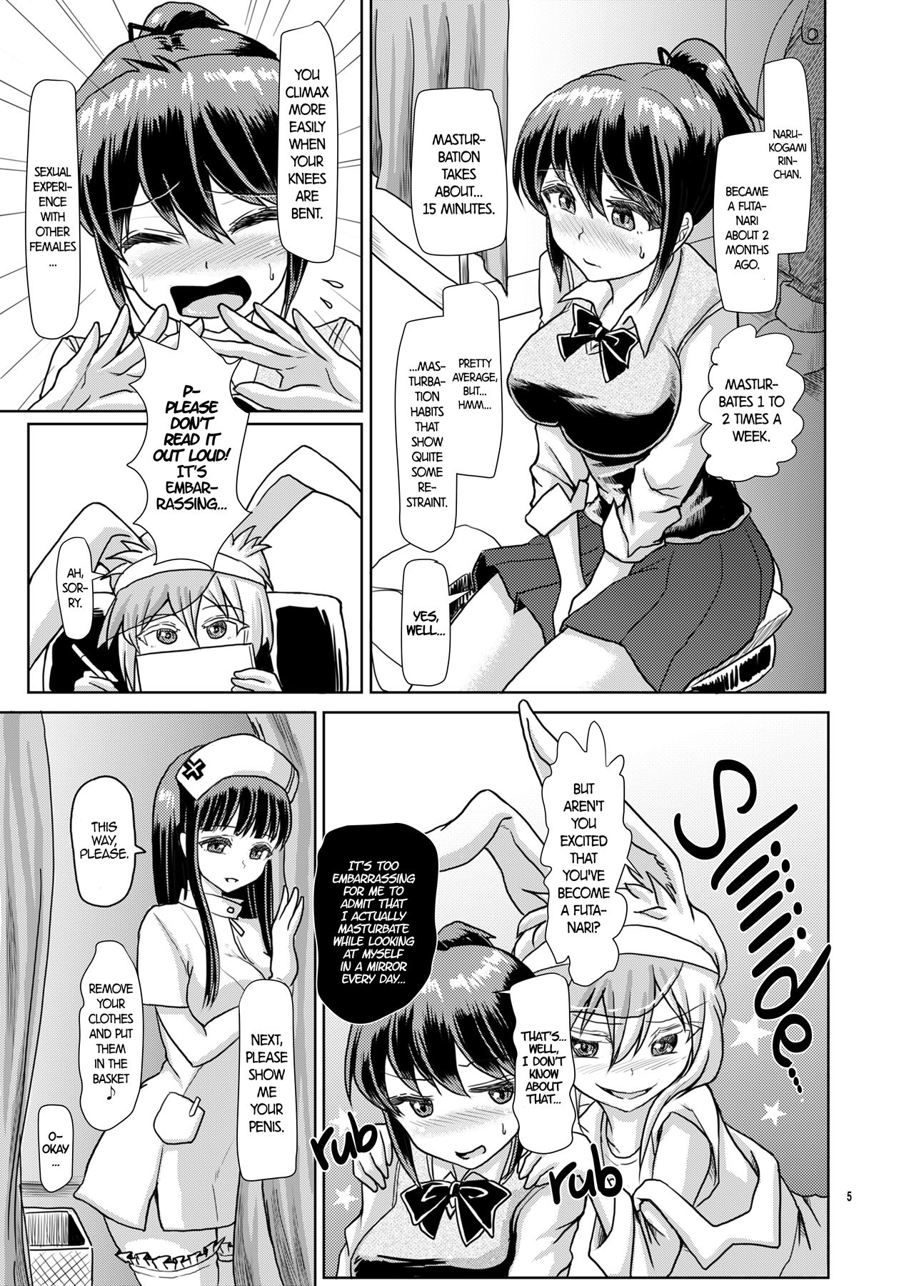 Futanarikko Shintai Kensa | Futanari Check-Up page 5 full