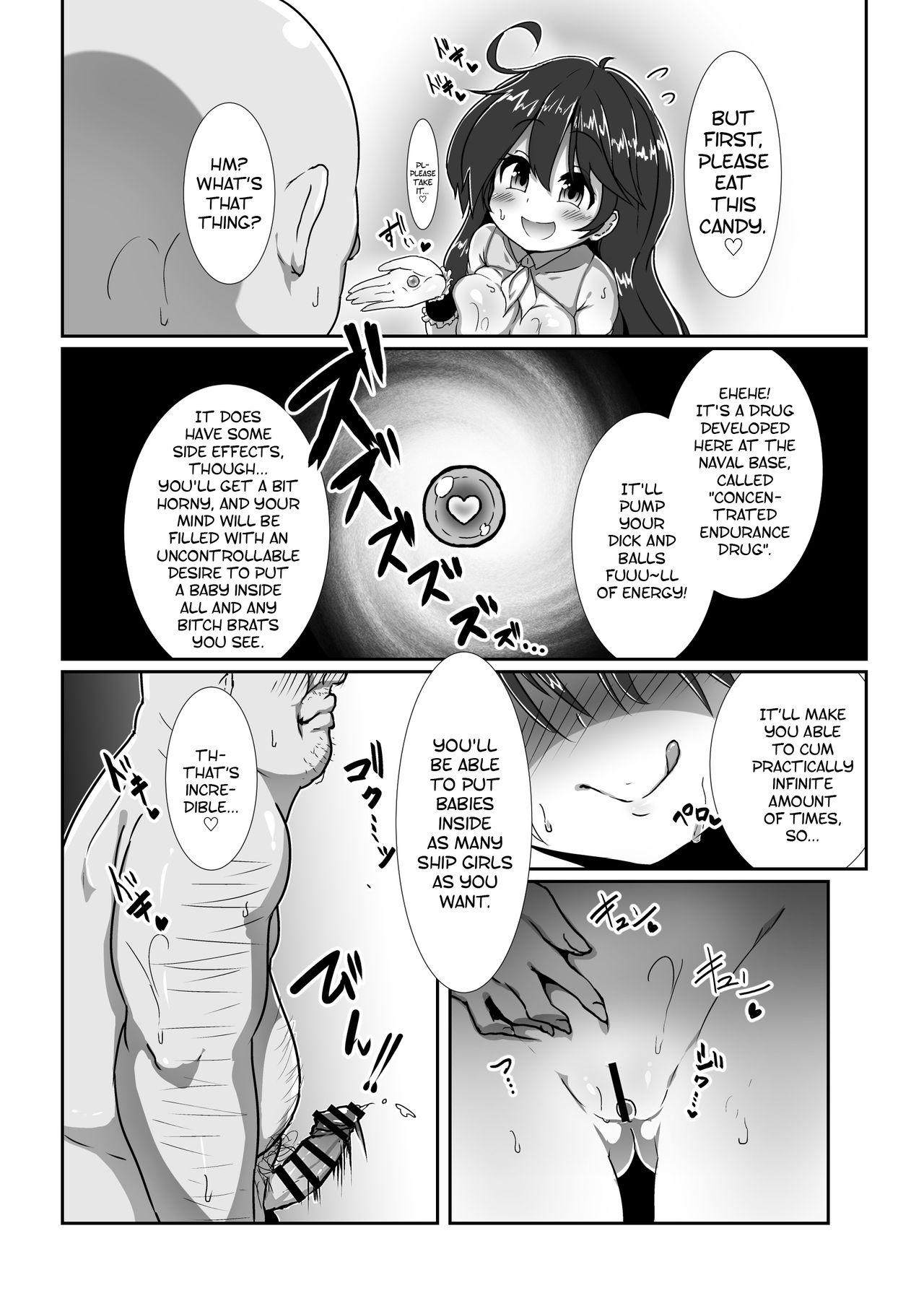 Kozukuri Chinjufu ~Mesugaki Kanmusu no Shikyuu de Tanoshiku Onaho o Tsukutte Asobou~ | Baby Making Naval Base ~Let's Have Fun Making Onaholes With Bitch Brat Ship Girls' Wombs~ page 3 full
