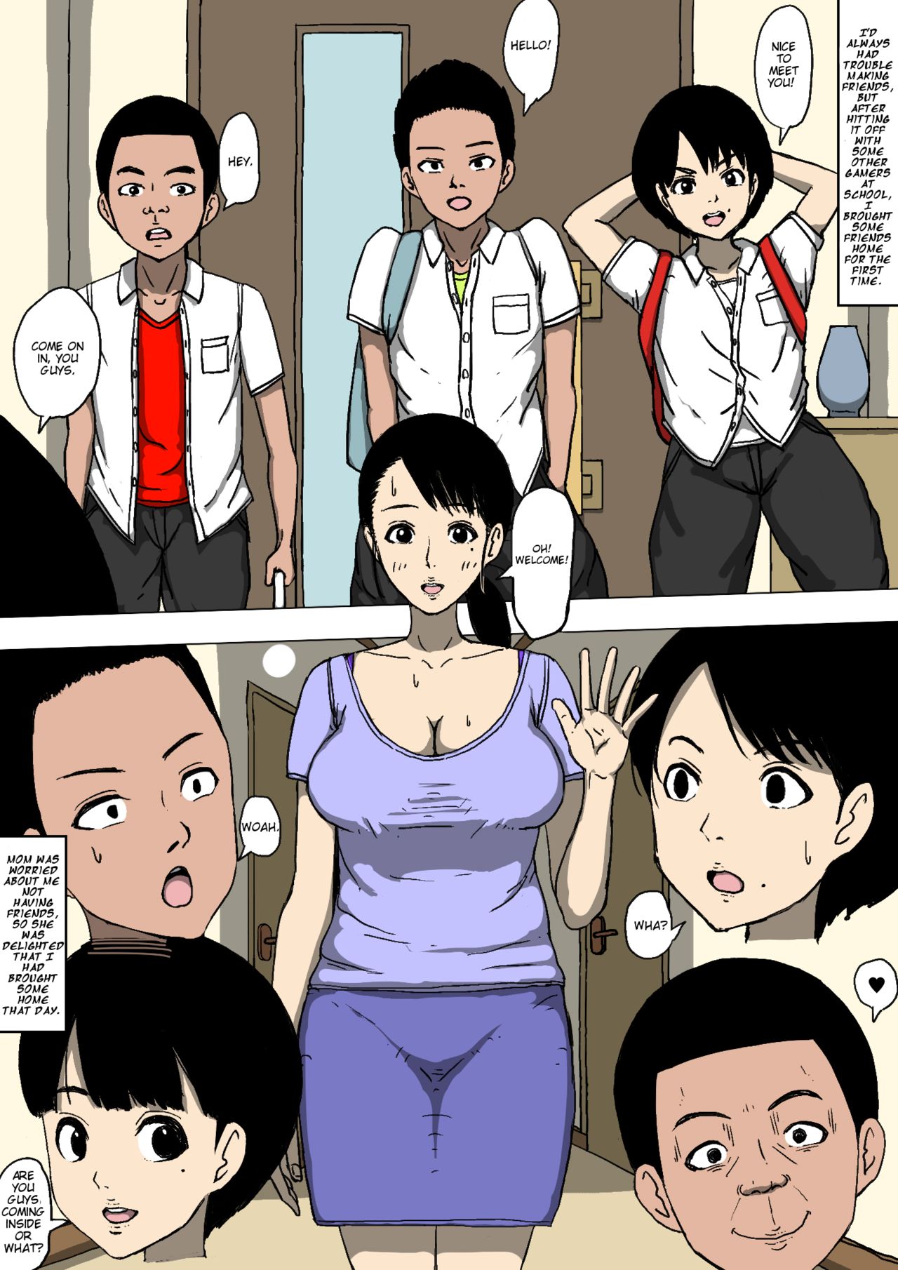 Hahaoya to Tomodachi ga Katte ni Yatte Ita | My Buddies Fuck My Mom How and When They Want page 3 full