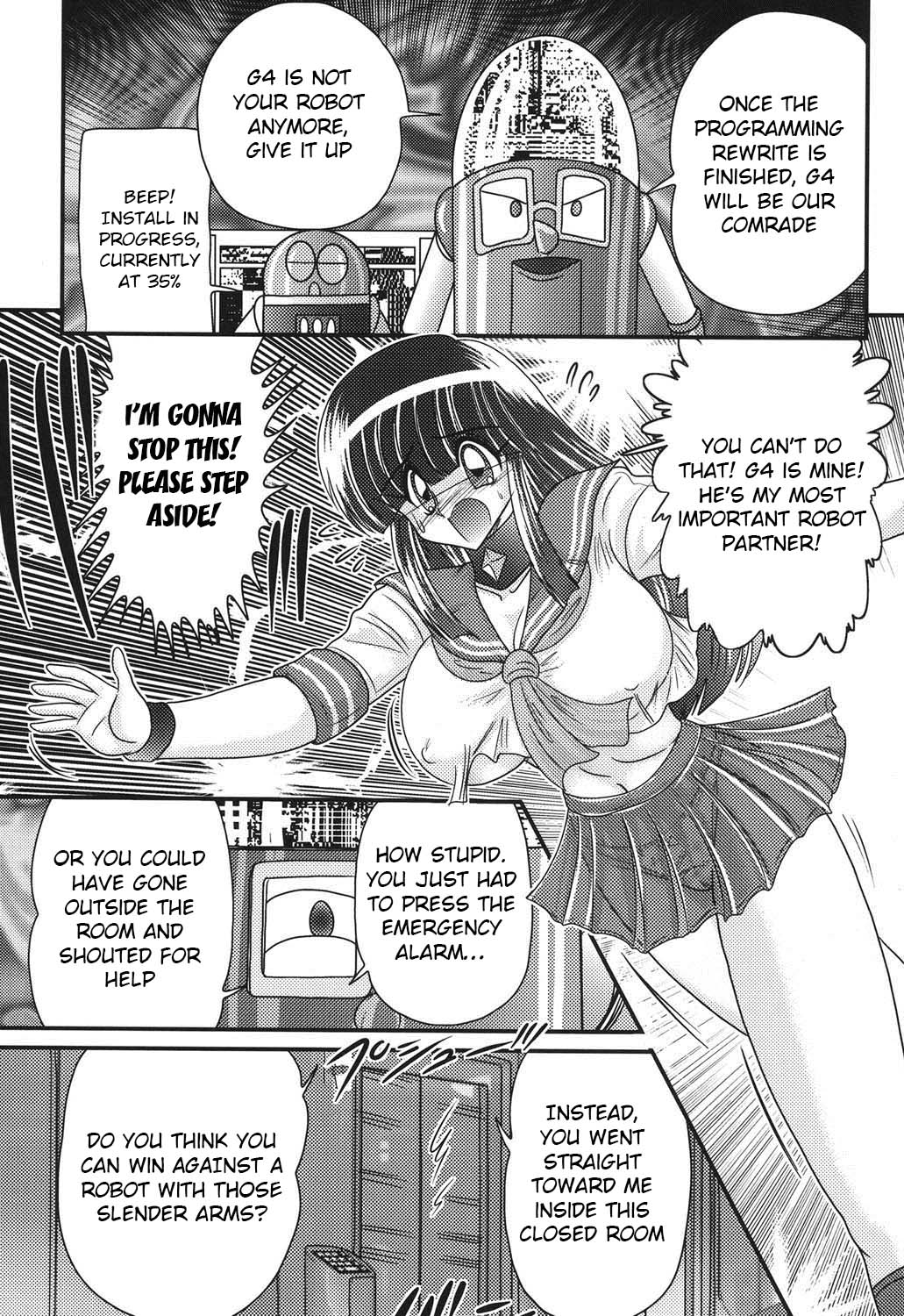 Sailor Fuku ni Chiren Robo Yokubou Kairo | Sailor uniform girl and the perverted robot Ch. 2 page 7 full