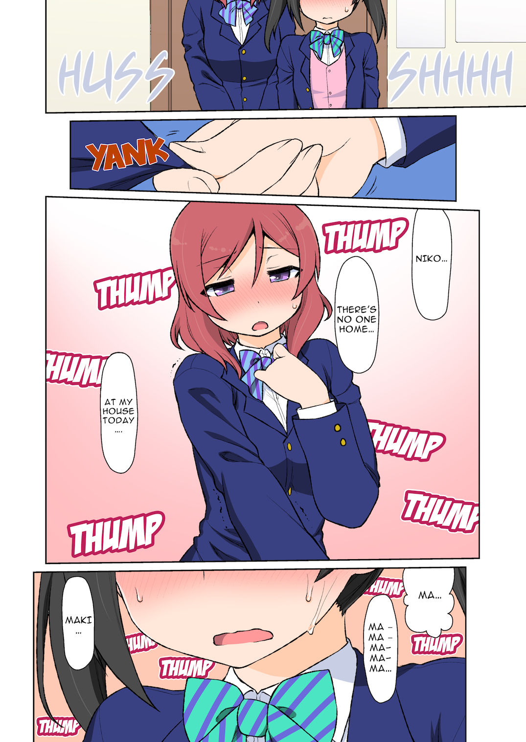 Maki-chan ga Hajimete Nico-chan to Ecchi suru Hon page 6 full