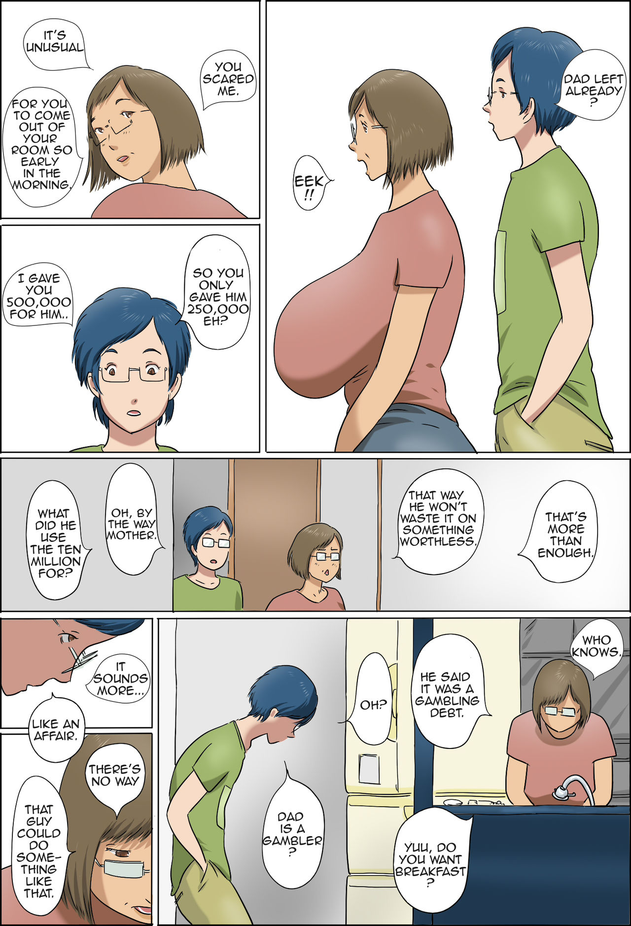 Haha to Musuko no Kazoku Seikatsu | Family Life of Mother and Son page 9 full