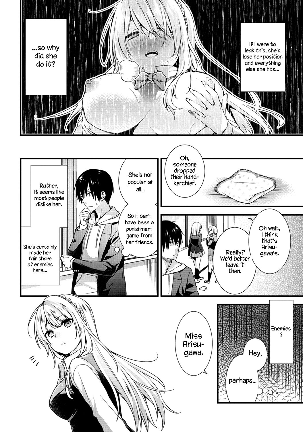 Gakuen no Ojou-sama ga Roshutsukyou no Dohentai datta Hanashi | The Academy Princess is Actually a Perverted Exhibitionist Ch. 1 page 5 full