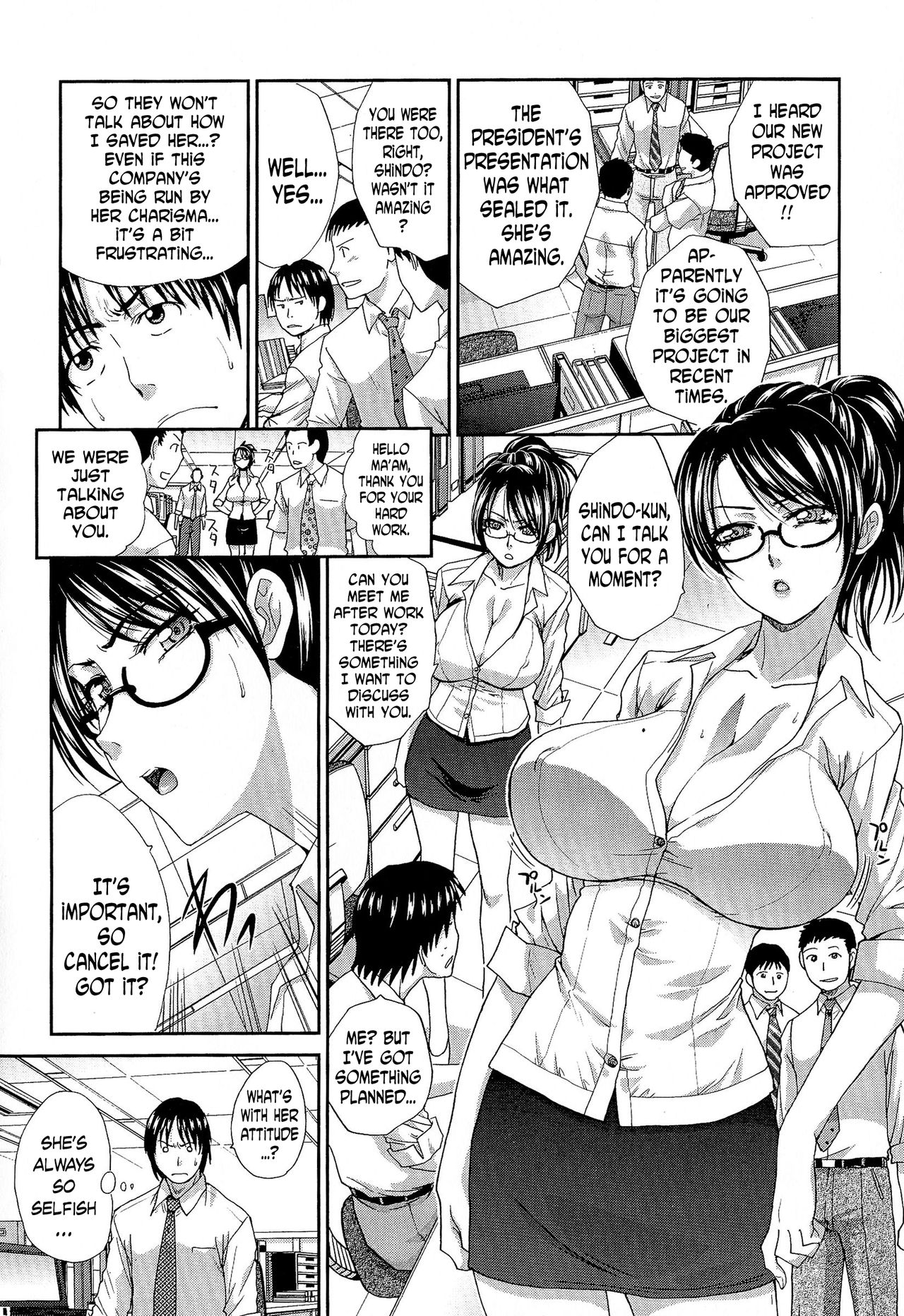 Kachiki na Shachou wa Jitsu wa M...!? | The Strong-Minded Company President is Actually a Masochist...!? page 4 full