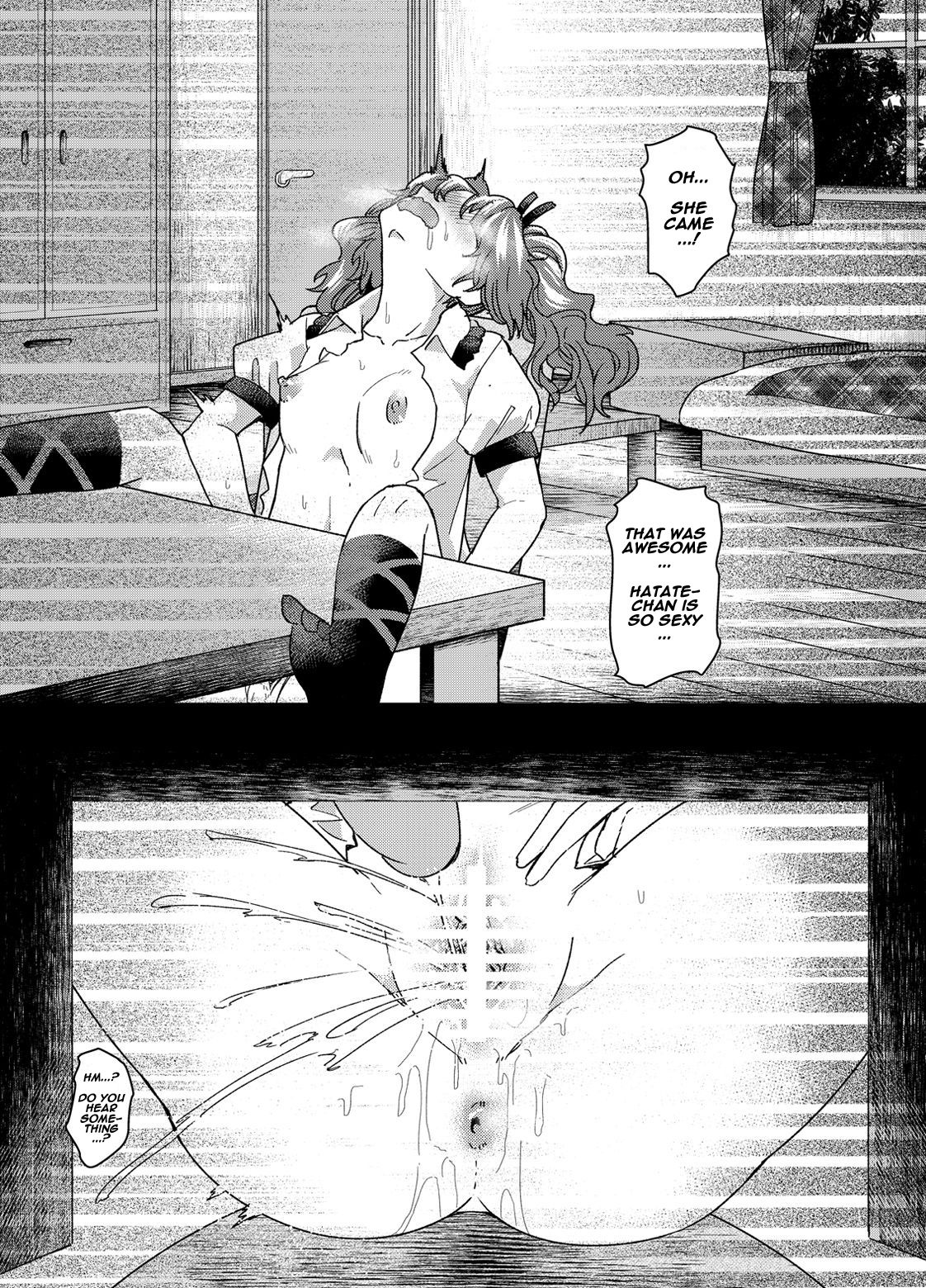 Tousatsu! Himekaidou Hatate no Hitori Asobi!! | Secretly filming!! Hatate Himekaidou is playing with herself!! page 10 full