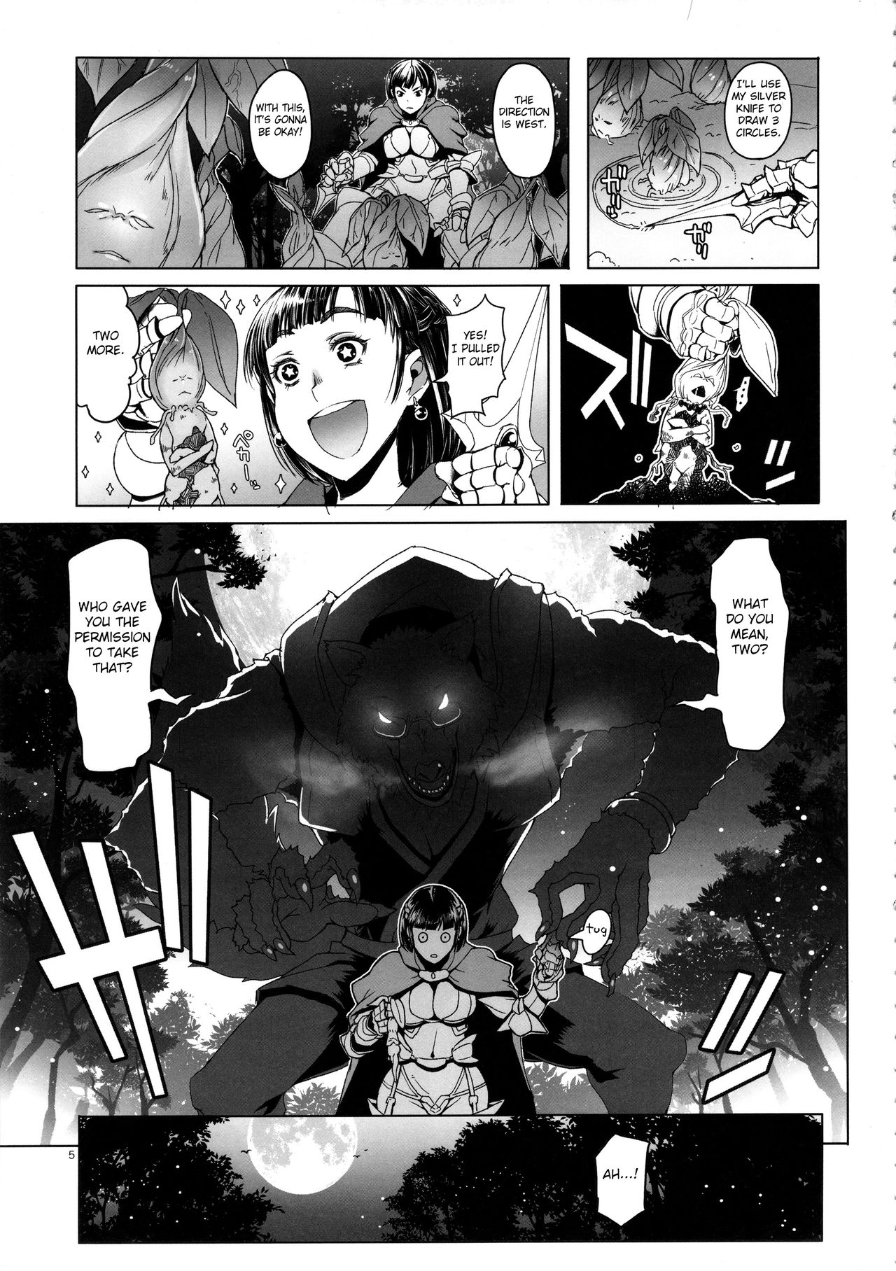 Onnakishi Rael to Suzuiro no Mori no Kiba page 5 full