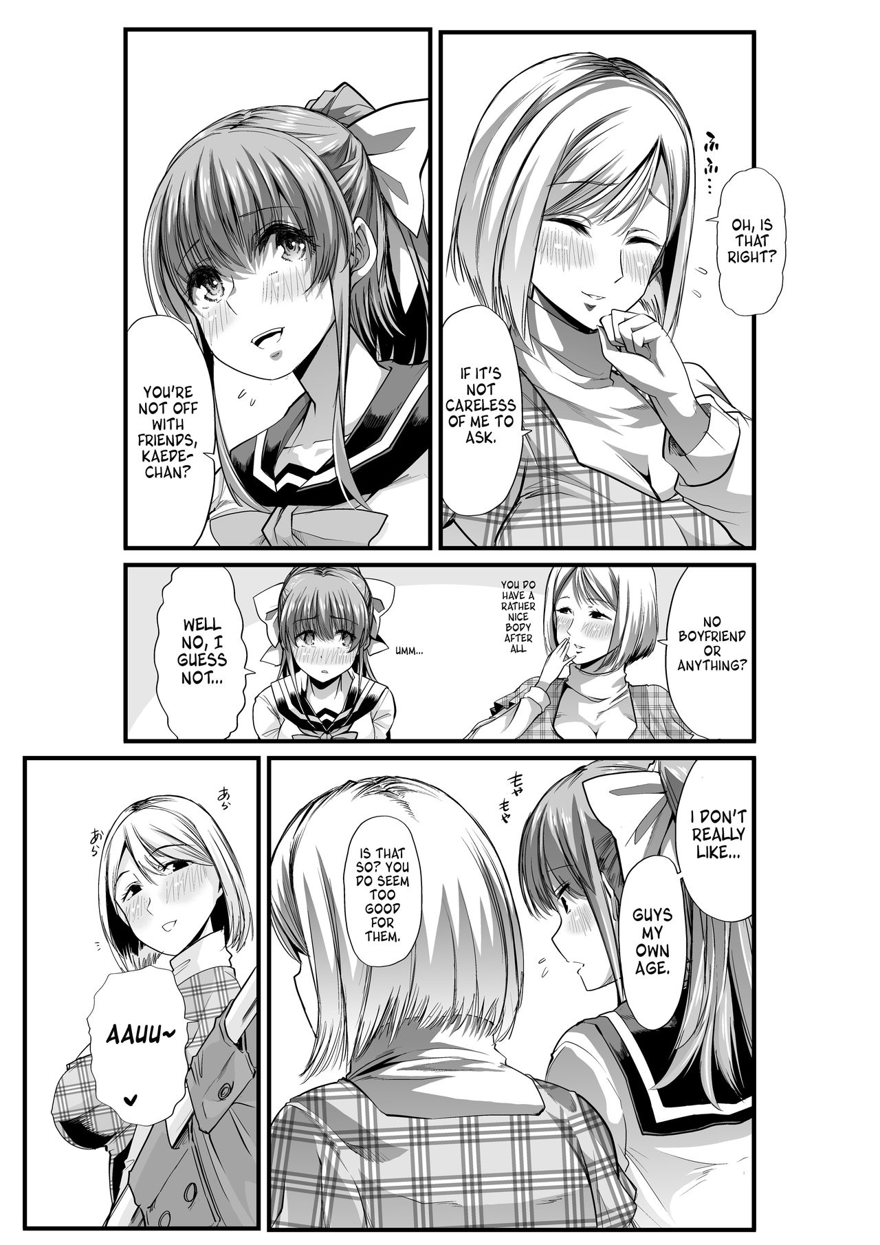 Mama to? ~Osanpo Shikoshiko to Onee-chan no Kuchiutsushi Milk~ page 4 full