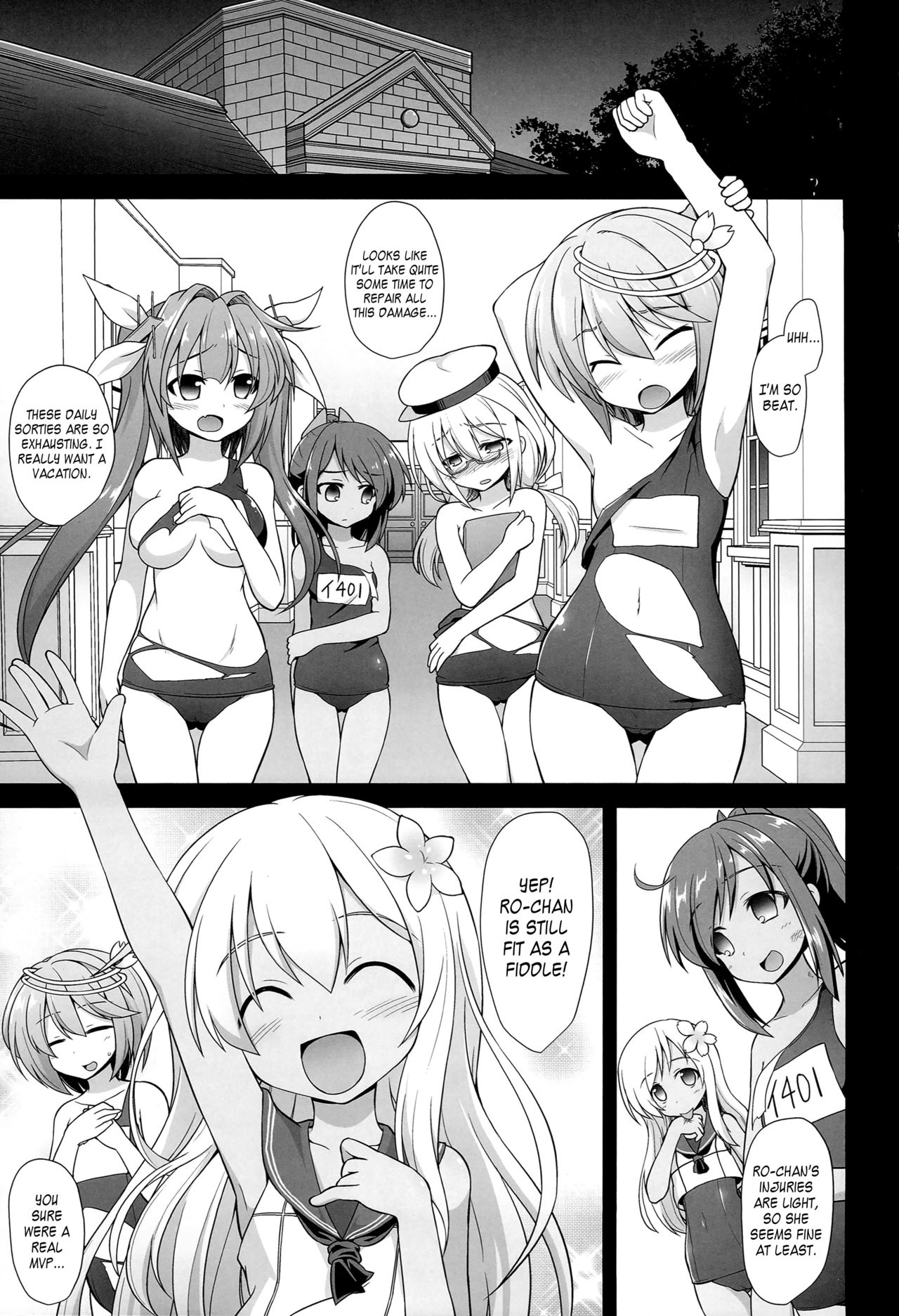 Kanmusu Chakunin Zenya Ro-gou Yokujou Rinkan | Eve of Ship Girls Pregnancy - Ro-chan's Gangrape of Desires page 3 full