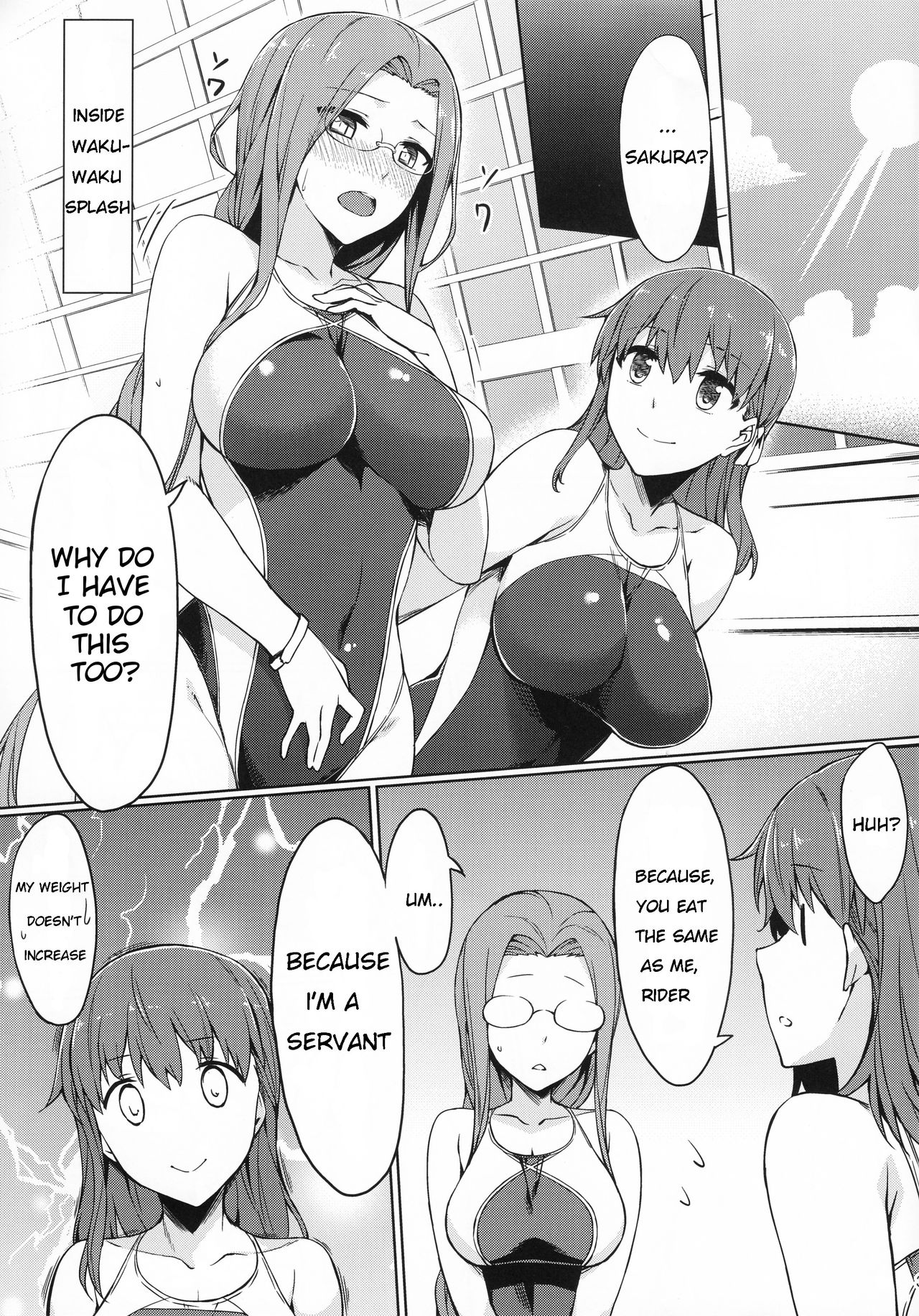 Rider-san to Kyouei Mizugi. | Rider-san and Swimsuit page 4 full