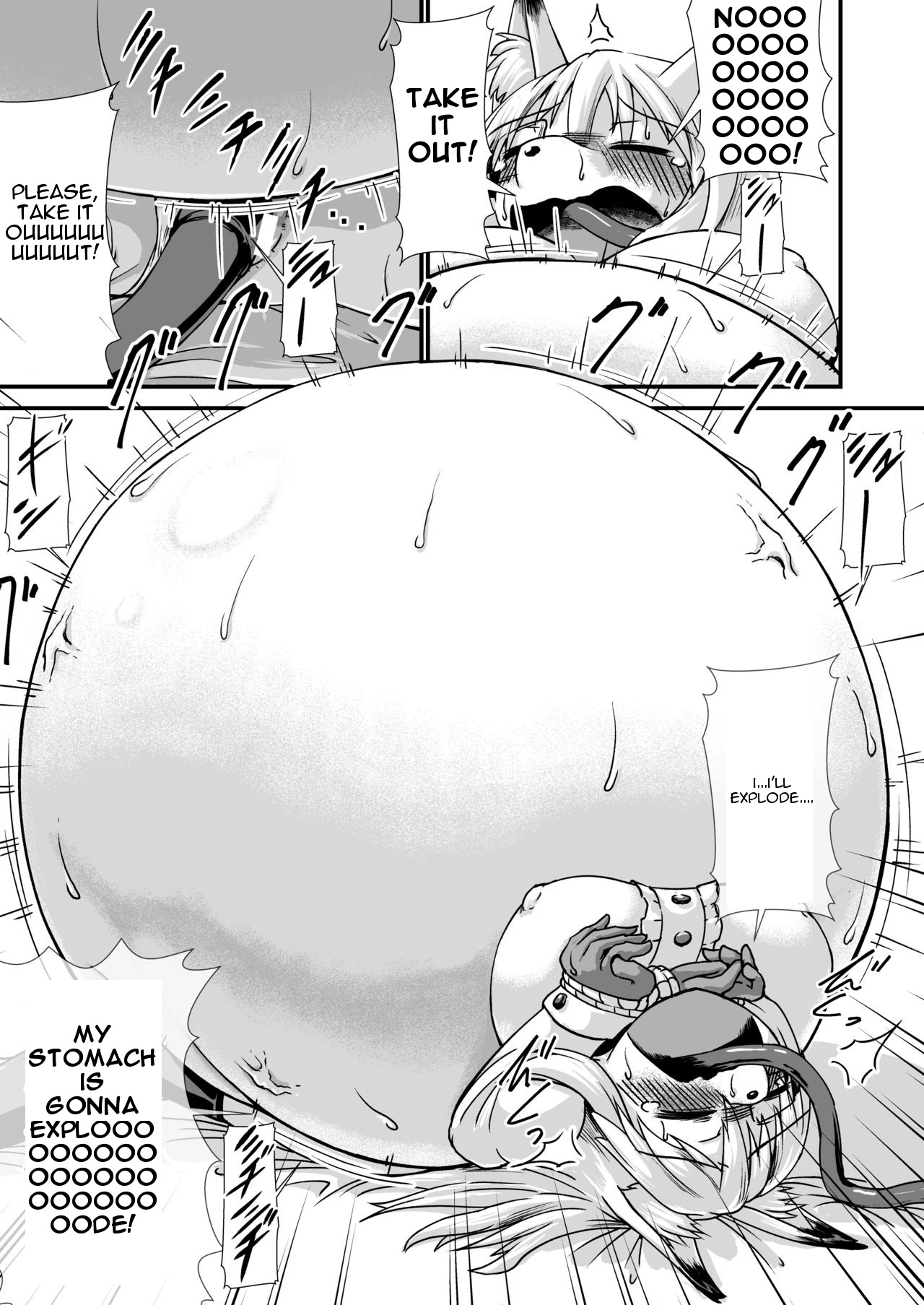 Mesukemo-san Kuuki Kanchou Boufuku Haretsu | Mesukemo-san's Swelling Air Enema Explosion page 7 full
