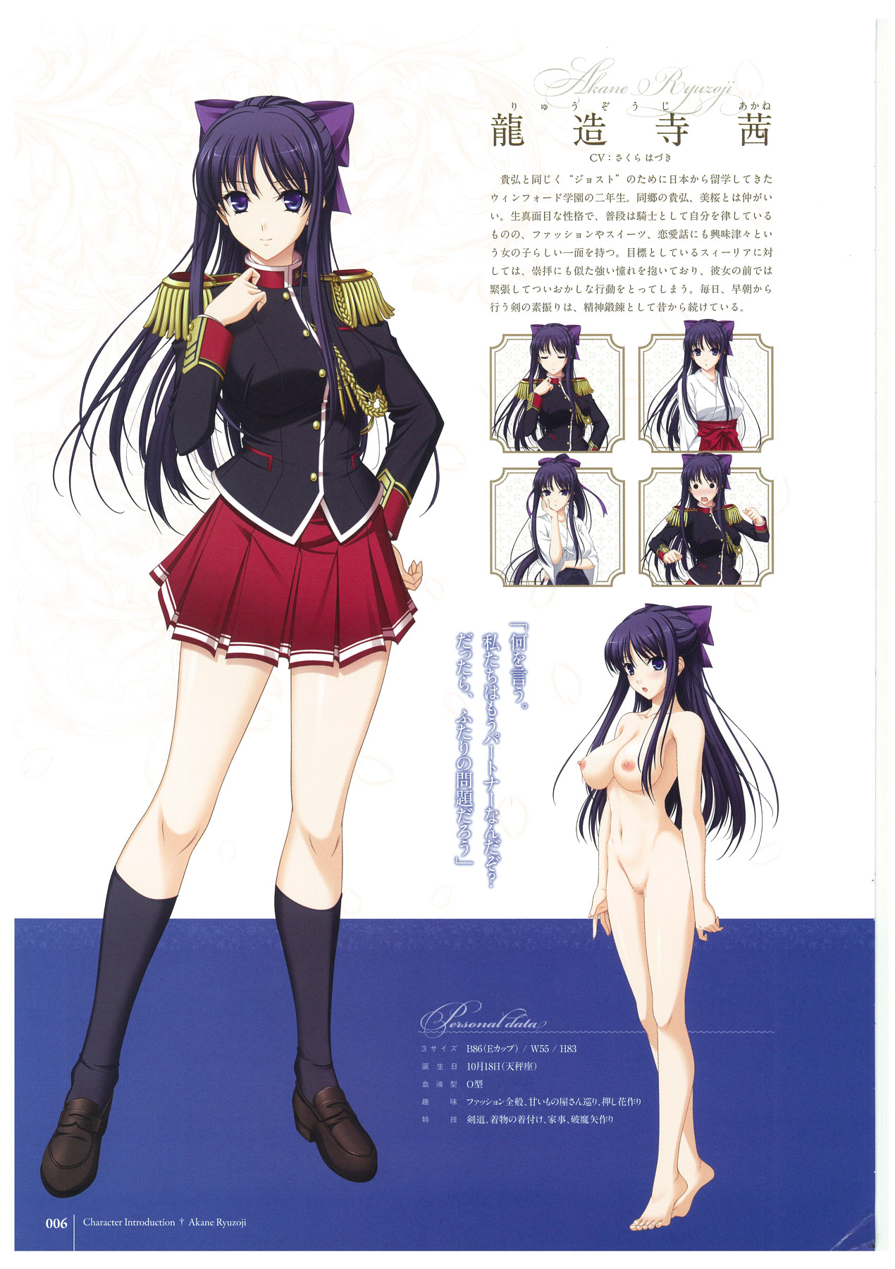 Walkure Romanze More & More Visual Fan Book page 8 full
