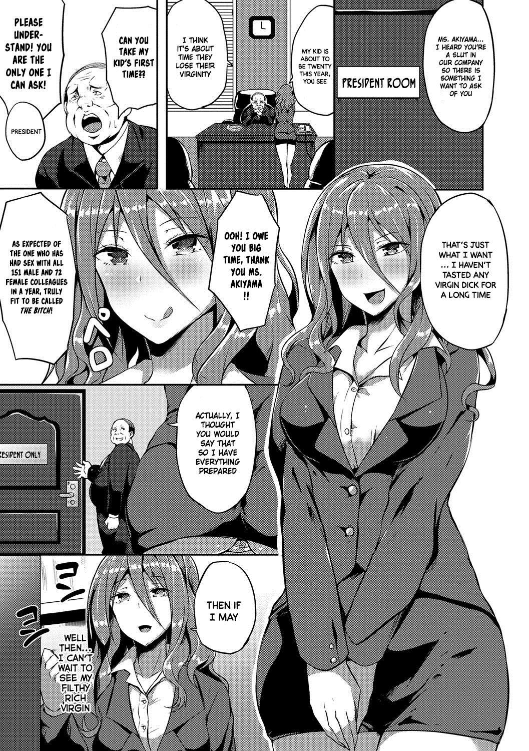 Bitch Onee-san VS Doutei Futanari Reijou | Slutty Bitch VS Young Virgin Futanari page 5 full