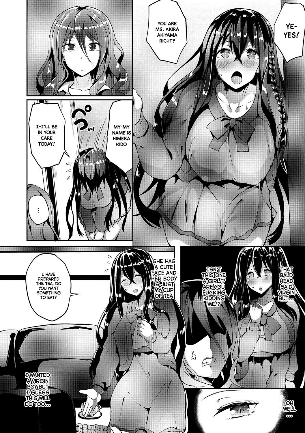 Bitch Onee-san VS Doutei Futanari Reijou | Slutty Bitch VS Young Virgin Futanari page 6 full