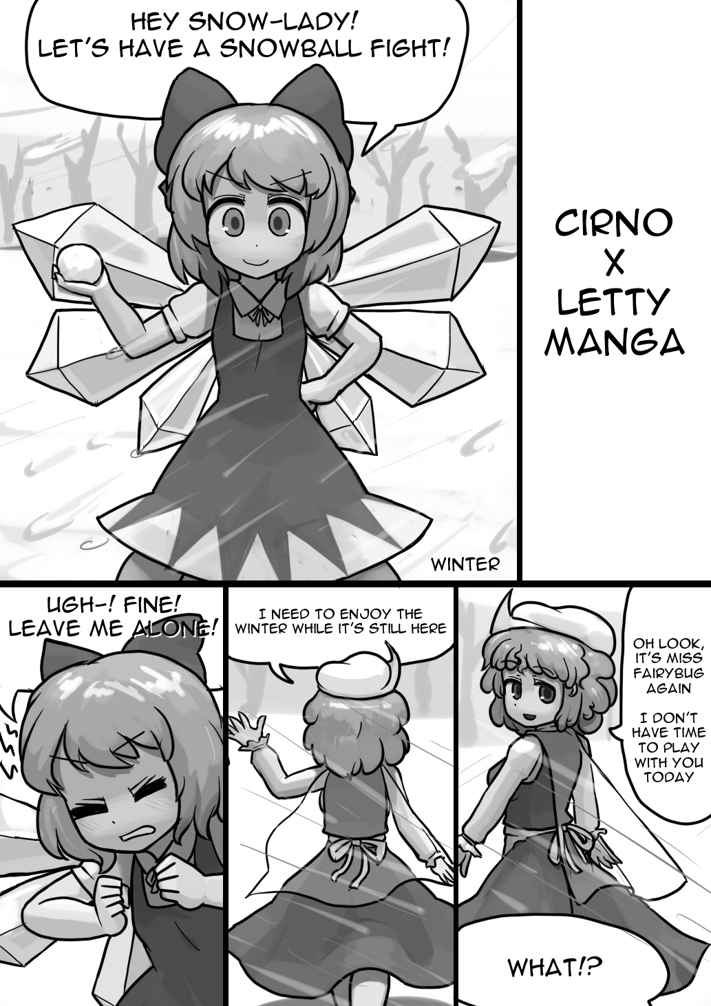Chinko Cirno x Futsuu Letty no Suikan Manga page 1 full