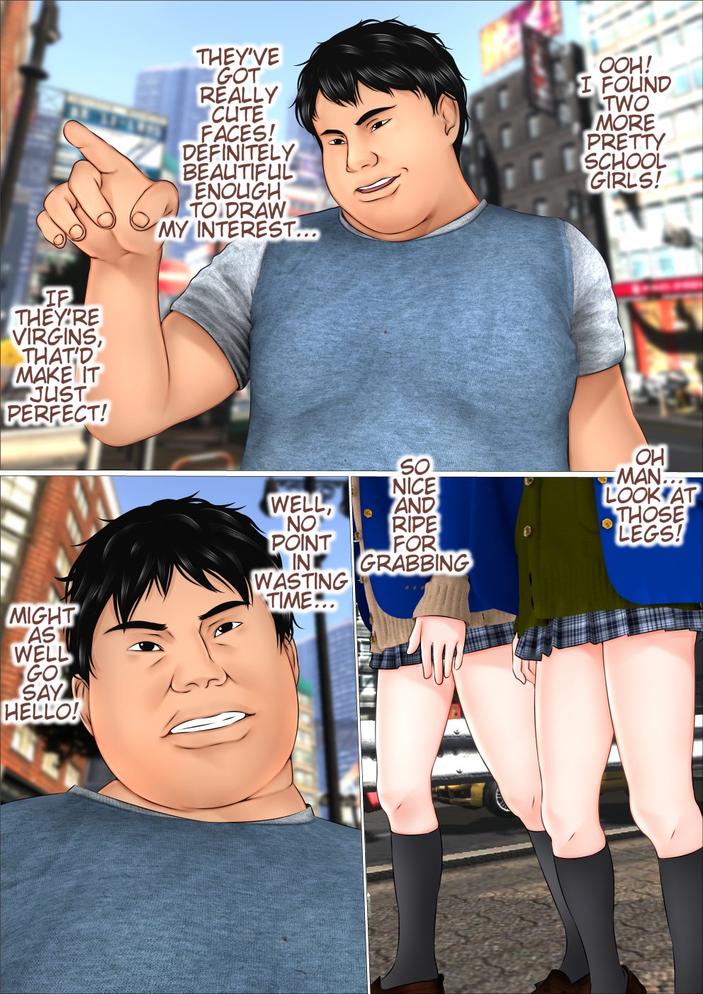 Ore dake ga Nani o Shite mo Yurusareru Sekai Sono Hen ni Ita Joshikousei 2-ningumi o Koukai Rape -Zenpen- page 9 full