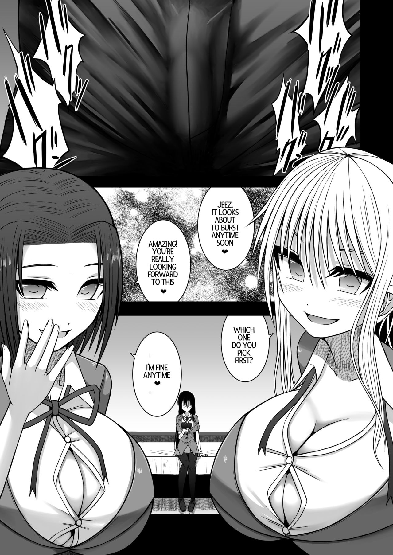 Erochichi Joshikousei ni Shinu hodo Shiboritorareru | Being Milked To Death By Busty Erotic Highschool Girls page 5 full