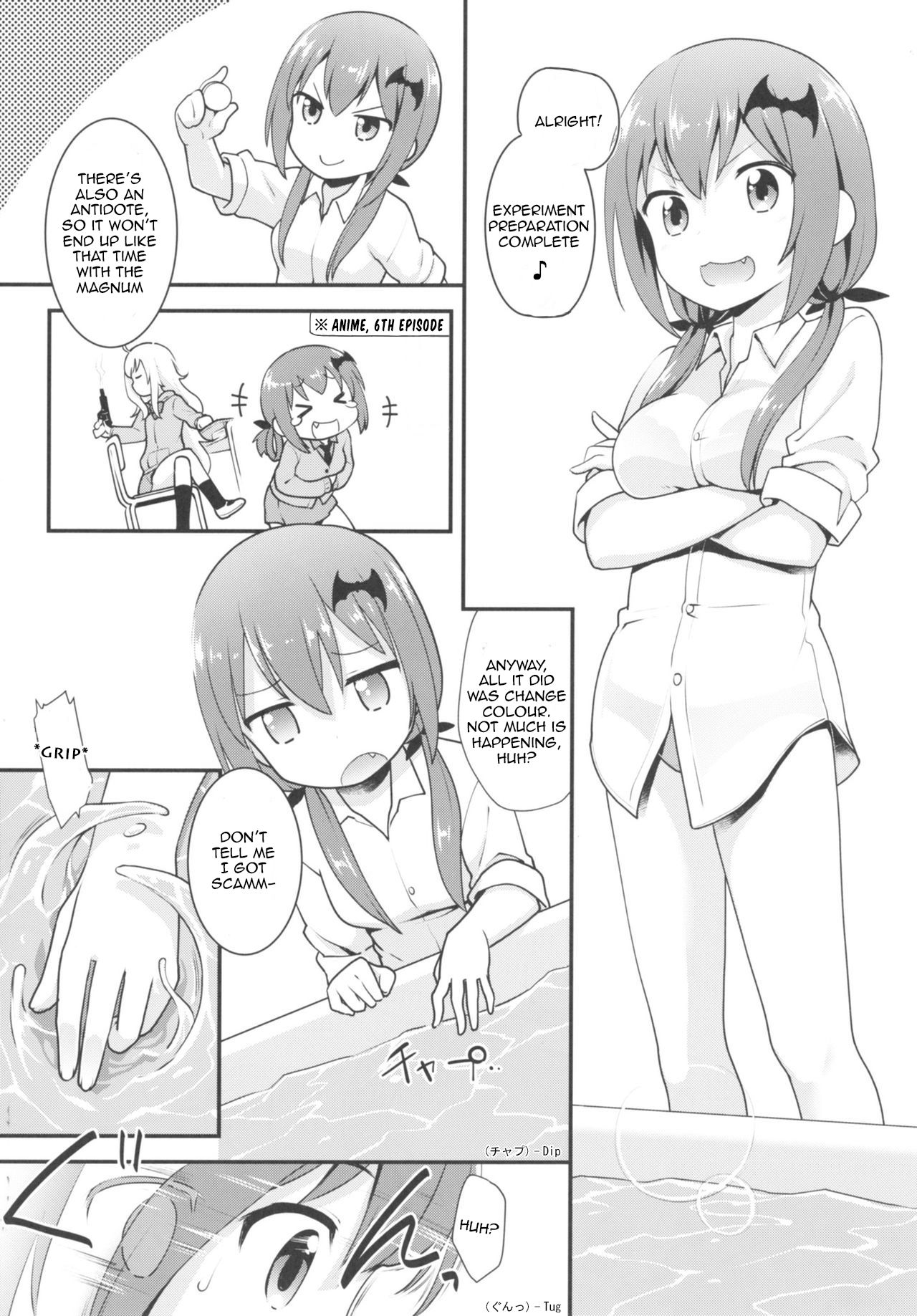 Satania VS Shokushuburo | Satania VS Tentacle Bath page 6 full
