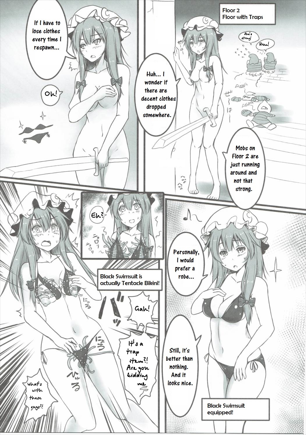 Patchouli ga Ero Dungeon de Hidoi Me ni Au Hon page 10 full