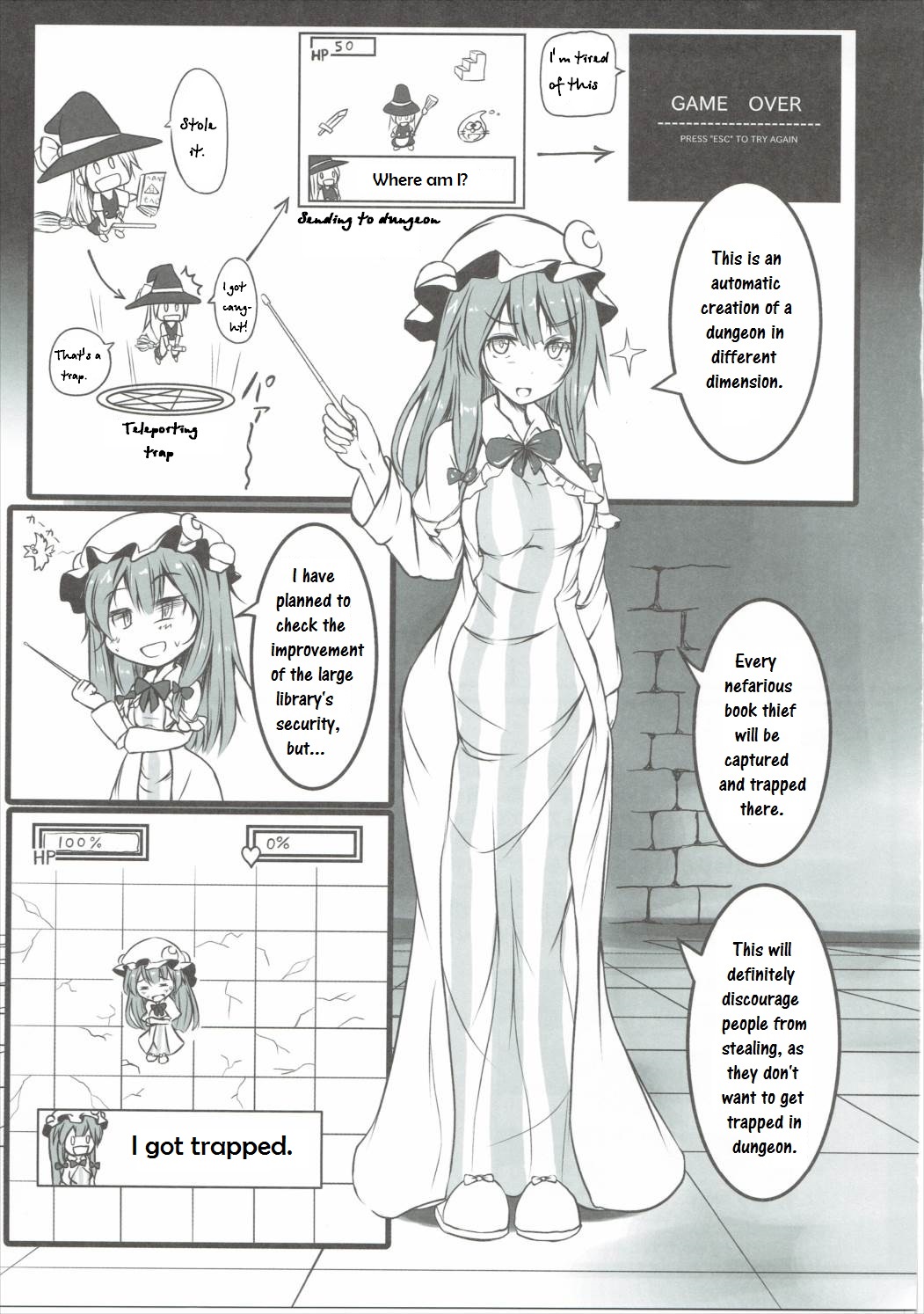 Patchouli ga Ero Dungeon de Hidoi Me ni Au Hon page 2 full