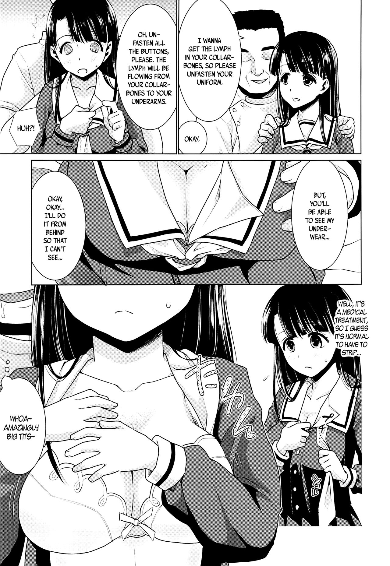Iya da to Ienai Jimikei Shoujo to Ero Seitaishi | The Plain Girl Who Can't Say No and the Erotic Osteopath page 4 full