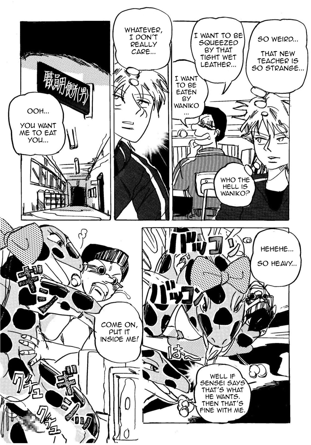 Joshi Toilet no Waniko-san ~ Hishokukei Danshi Hen | Waniko In the Toilet ~ Men's Desire To Be Eaten Version page 4 full