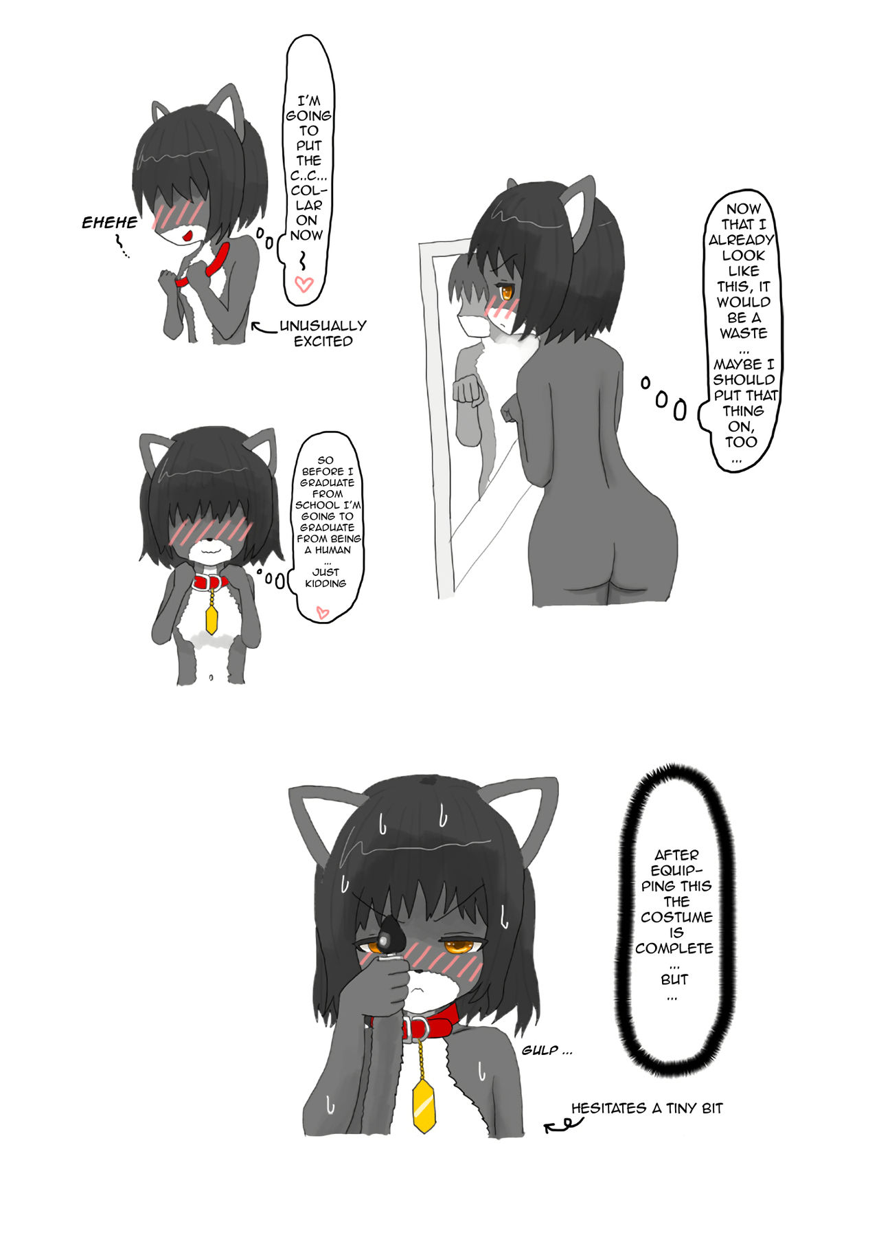 zenra ni neko no body paint! anal shippo de kyousei onanie- | I'm totally naked in a cat body paint! And I'm forced to masturbate with a cat tail plug! page 10 full