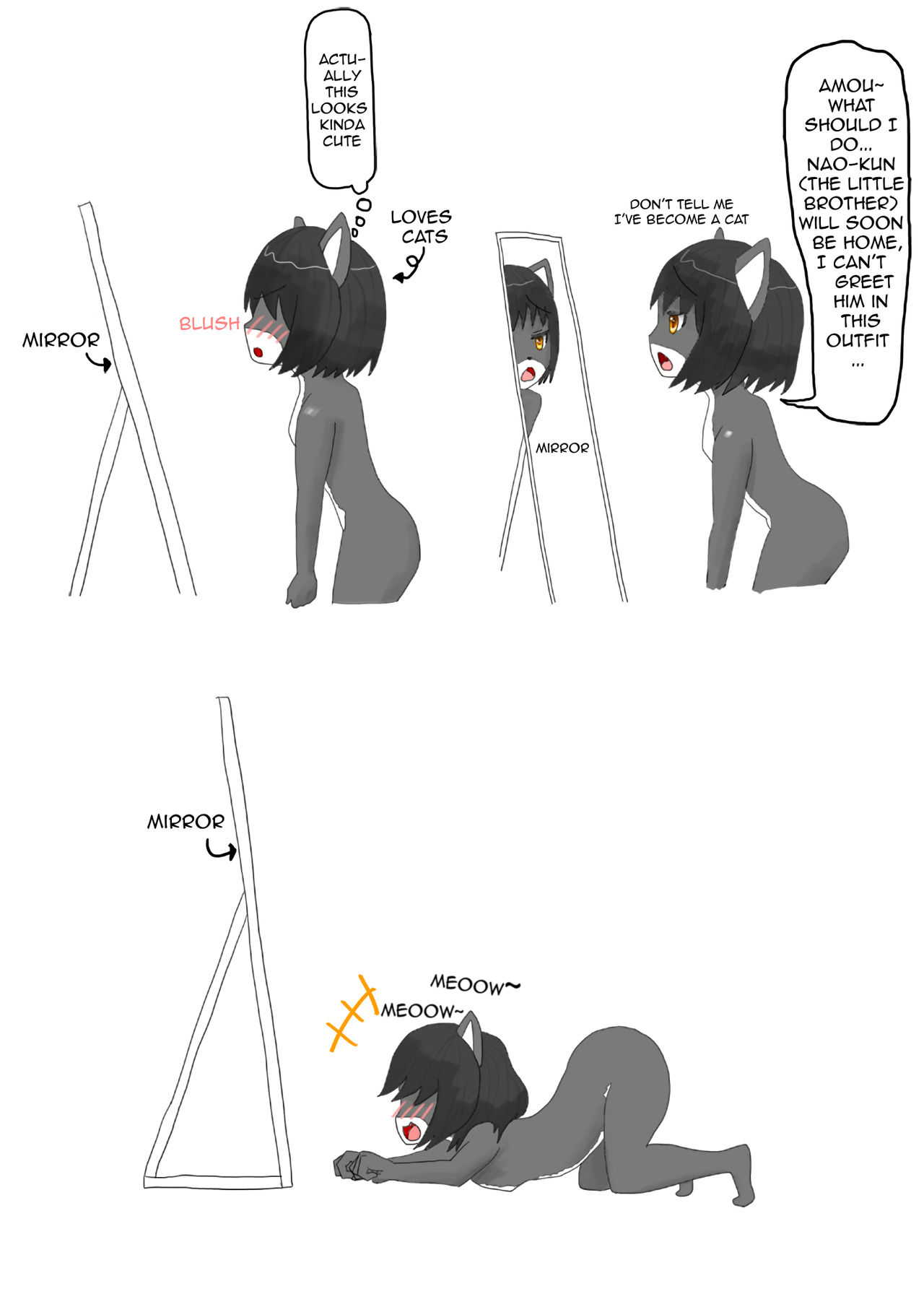 zenra ni neko no body paint! anal shippo de kyousei onanie- | I'm totally naked in a cat body paint! And I'm forced to masturbate with a cat tail plug! page 9 full