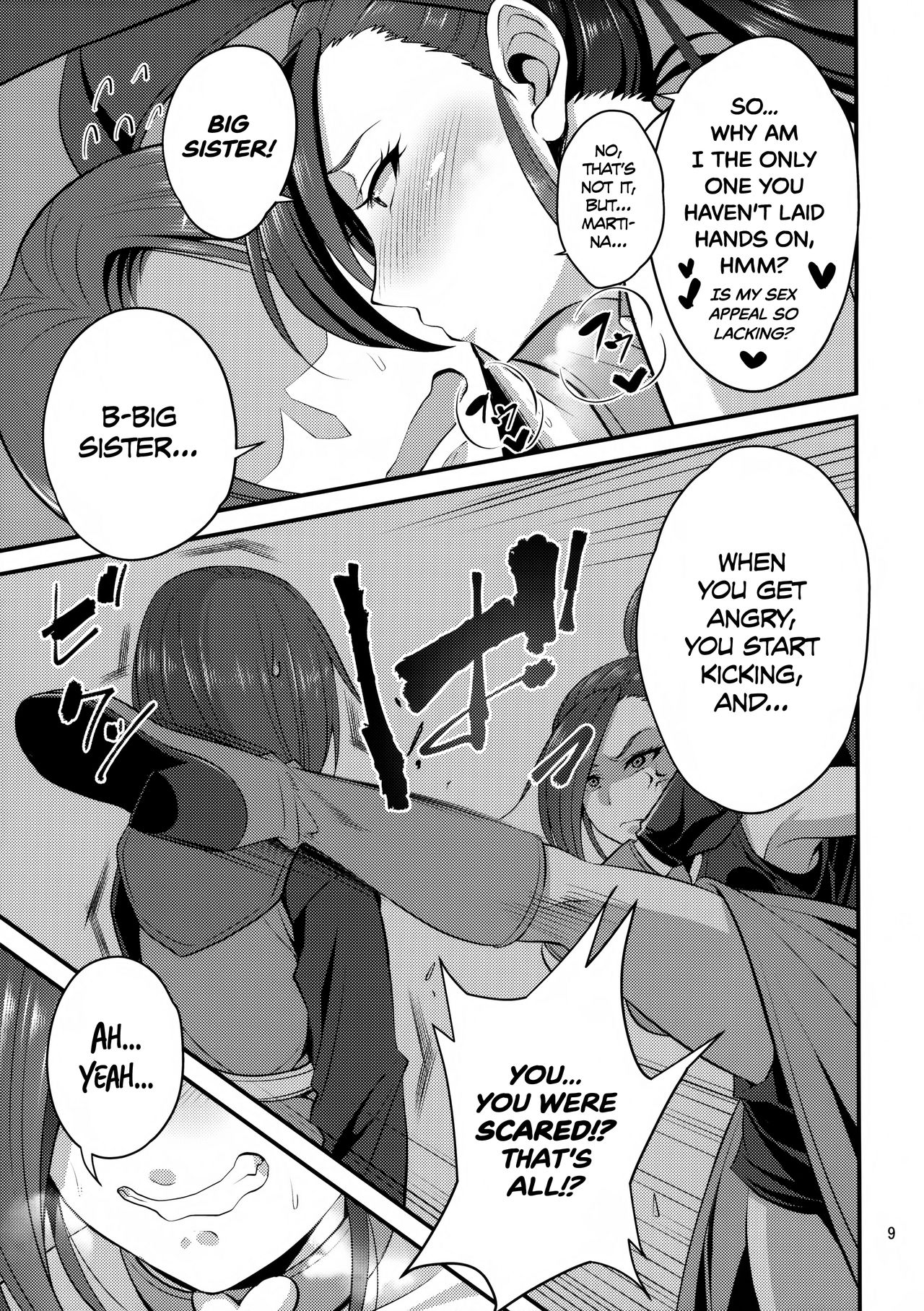 Martina Onee-chan no Junan | Big Sis Martina's Tribulation   =TLL + mrwayne= page 8 full