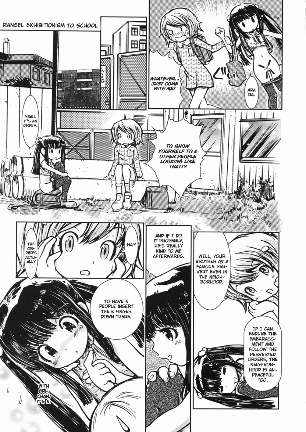Randoseru Roushutsu Toukou | Ransel Exhibitionism to School page 7 full
