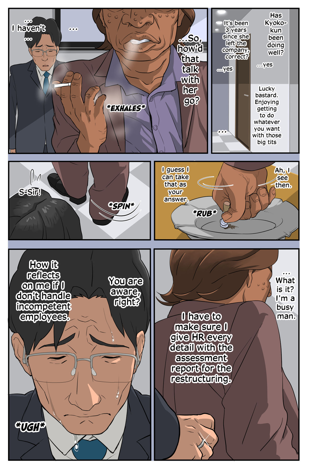 Bakunyuu Tsuma Namatamari Kyouko ~Sekuhara Buchou ni Nerawareta Tsuma~ | Wife with a strong sense of justice NTR manga ~Wife targeted by sex obsessed manager~ page 5 full