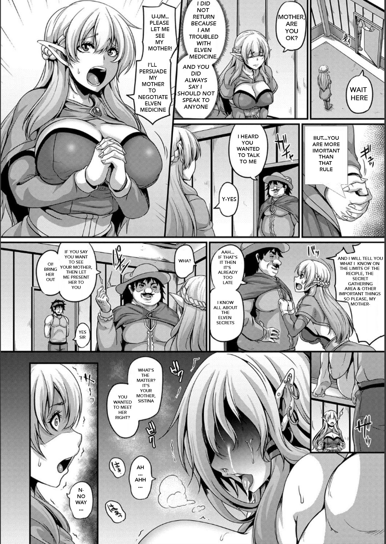 Toraware no Elf Oyako | Captured Elf Mother & Daughter page 7 full