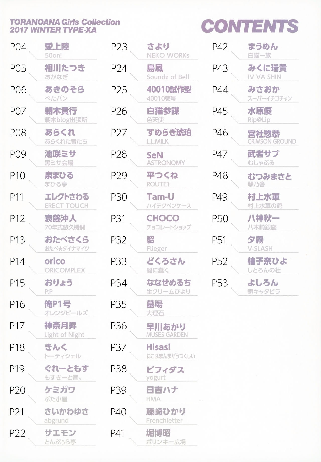 TORANOANA Girls Collection 2017 WINTER TYPE-X A page 2 full