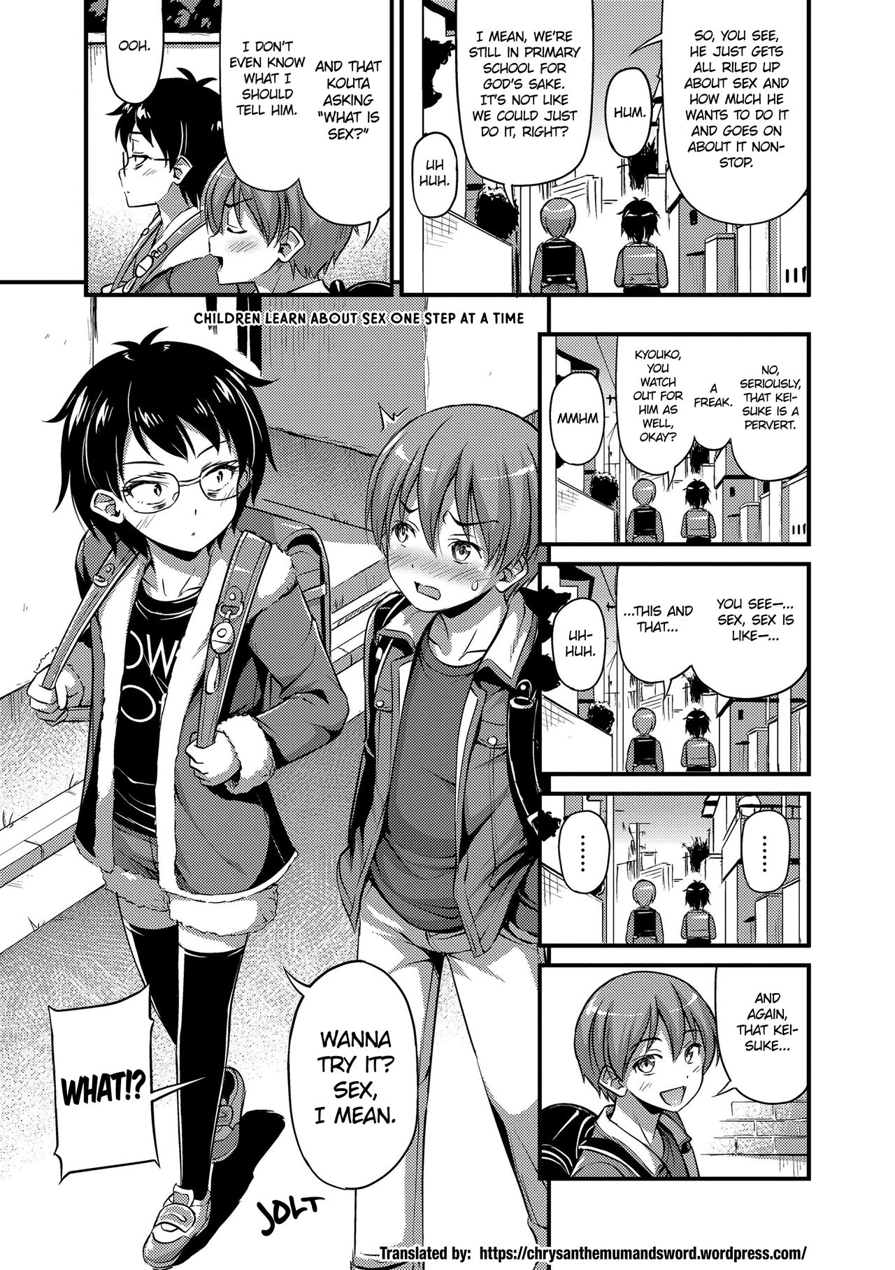 Kodomo no Ecchi wa Ippo Zutsu | Children Learn About Sex One Step at a Time page 1 full