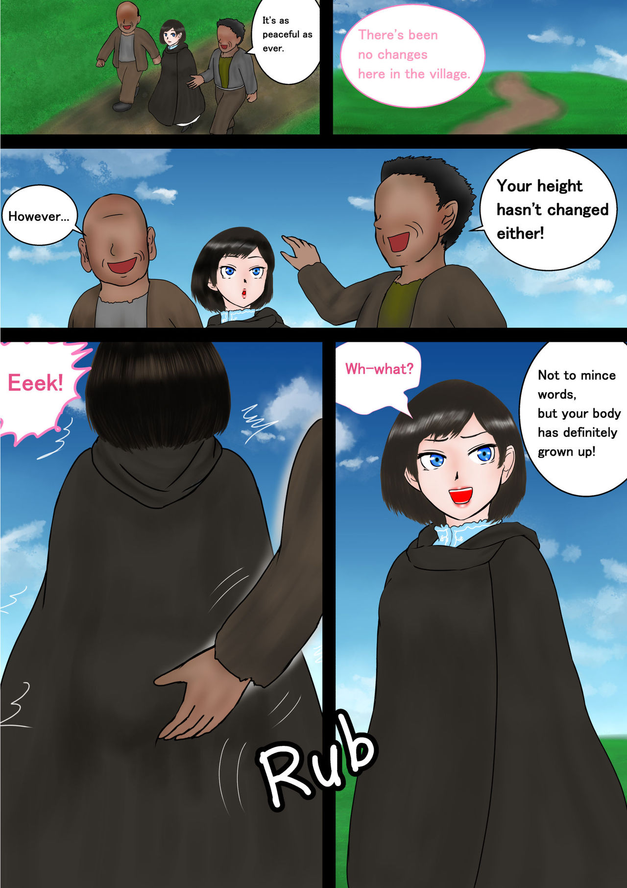 Mahoutsukai wa Loli Kyonyuu Sono Ichi Aozora Sakunyuu | Giant Knockers, Little Witch Chapter 01: Blue sky milking page 7 full