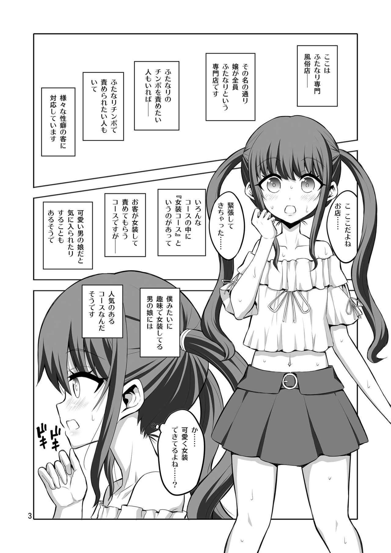 Futanari Onee-san x Otokonoko Gyaku Anal Fuuzoku Mesu Ochi Choukyou page 3 full