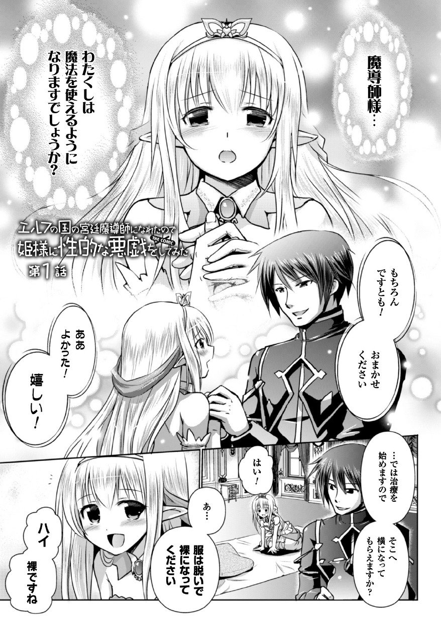 Elf no Kuni no Kyuutei Madoushi ni Nareta no de Hime-sama ni Seiteki na Itazura o Shite Mita THE COMIC page 5 full