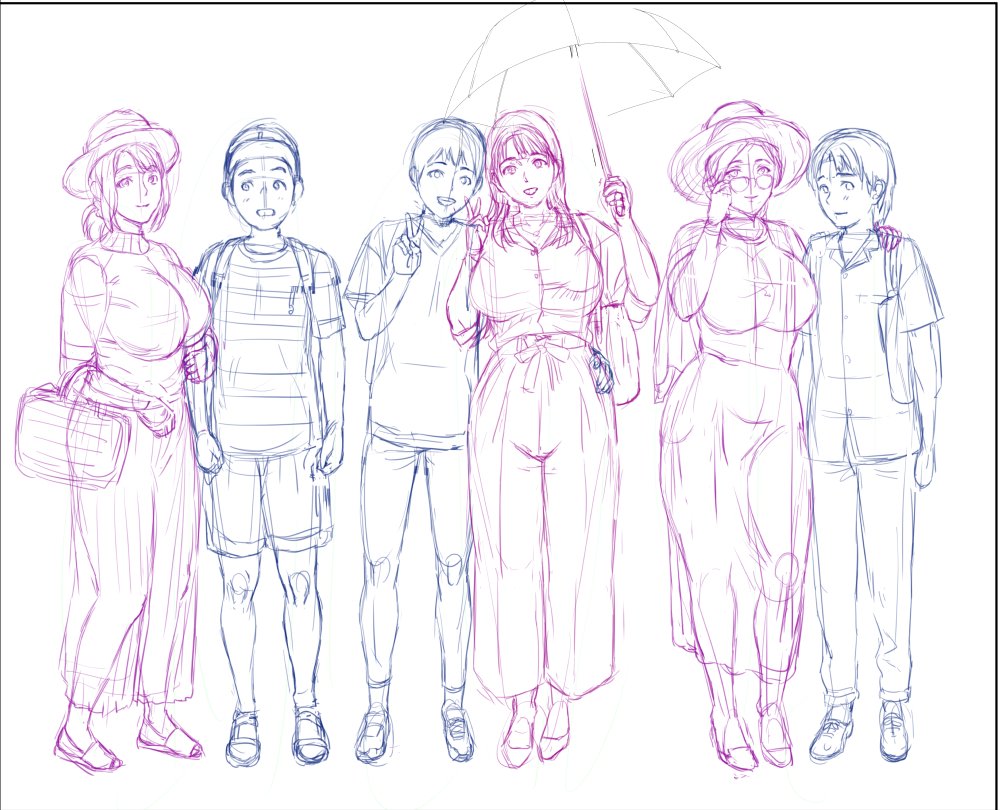 近女誘惑 仮題 温泉旅行編 ラフ page 7 full