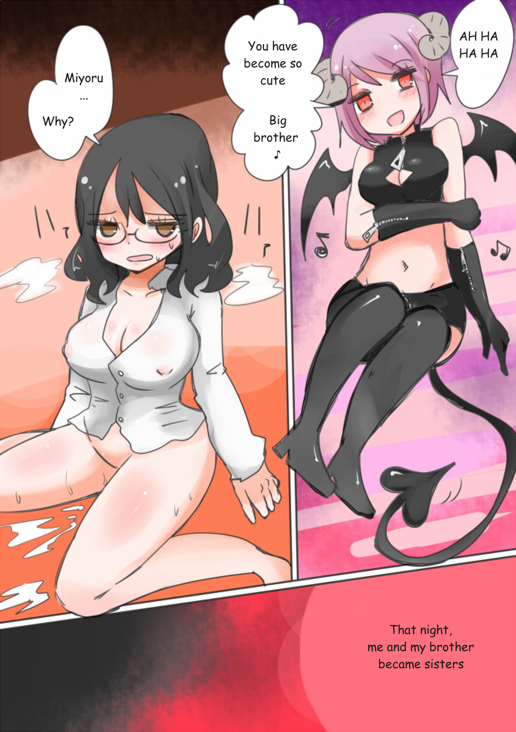 Otouto Succubus-ka! Inma no Kyoudai Nyotaika Sakusen 1-2 page 1 full