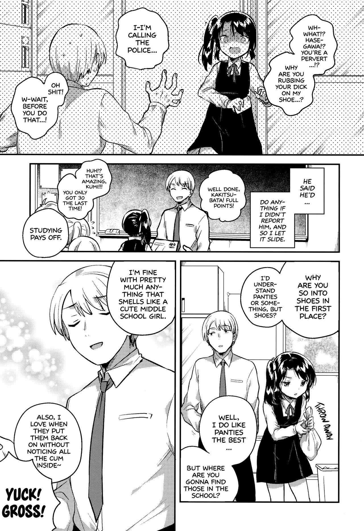 Sensei wa Lolicon de Saitei Hentai no Gomikuzu  + Omake | My Teacher is a Perverted Pedophile Shithead and I Hate Him  + Bonus Story page 6 full