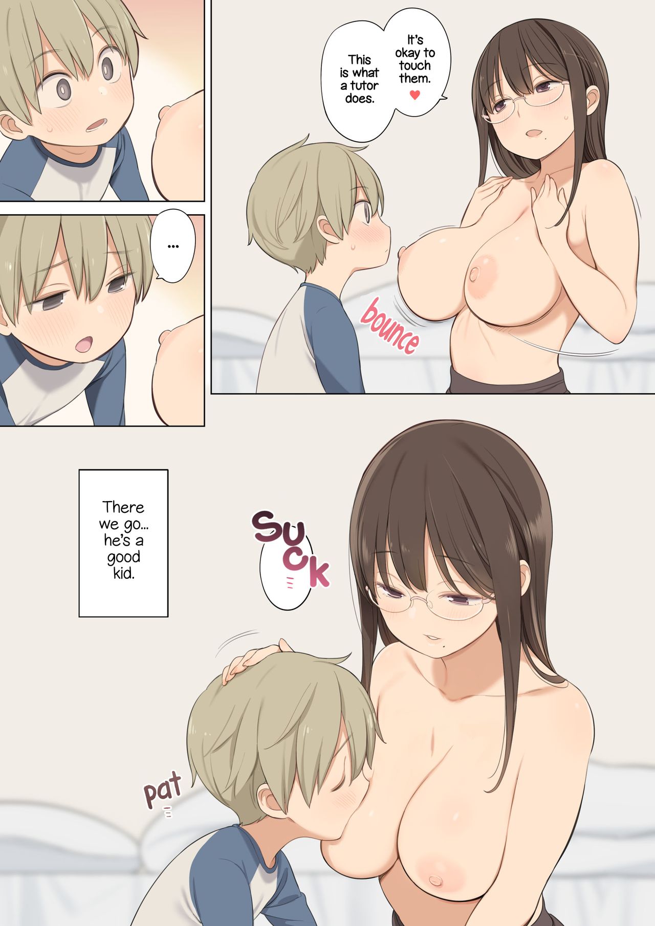 Oppai o Sawarasete Kureru Katei Kyoushi no Onee-san no Hanashi Botsu Page | A Story About a Female Tutor Who Has You Touch Her Breasts page 3 full