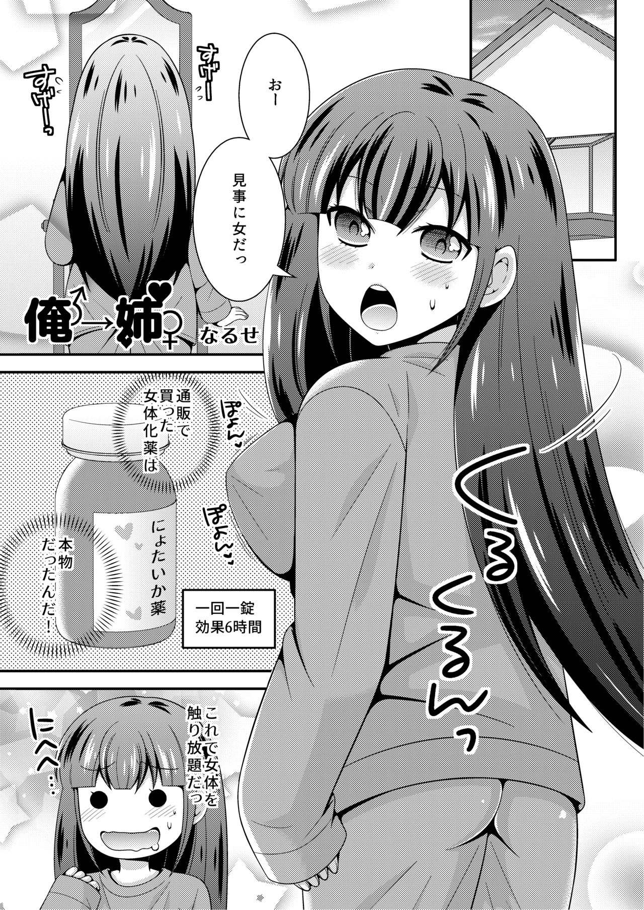 俺が女でお前とエッチ！？女体化アンソロジー page 3 full