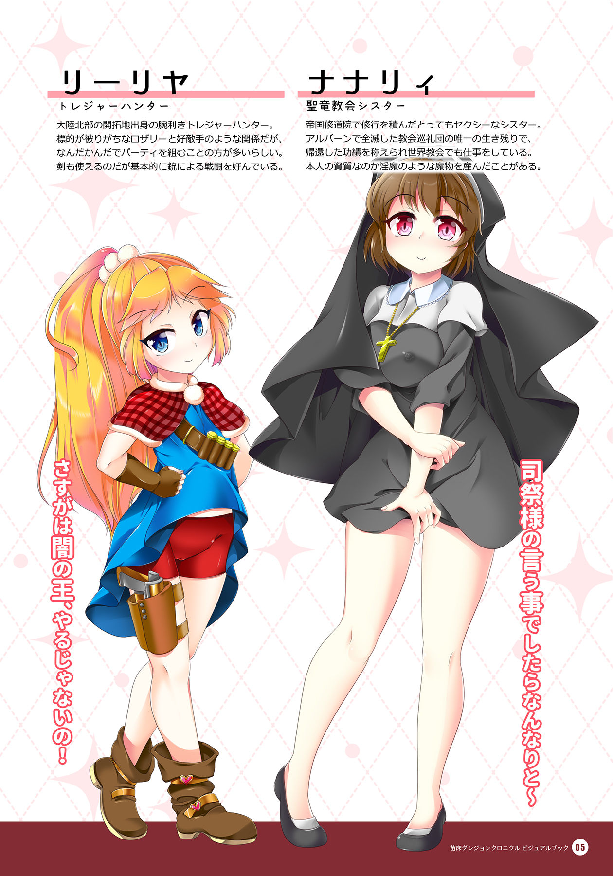 Naedoko Dungeon Chronicle Official Design Works page 4 full