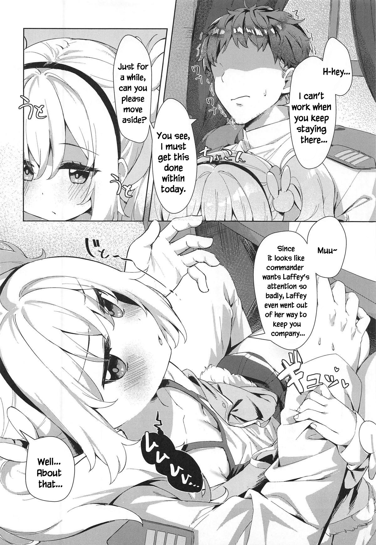 Laffey to Shikikan Shitsu de Icha Love H | Laffey and Commander Flirt and Have Sex In Their Room page 3 full