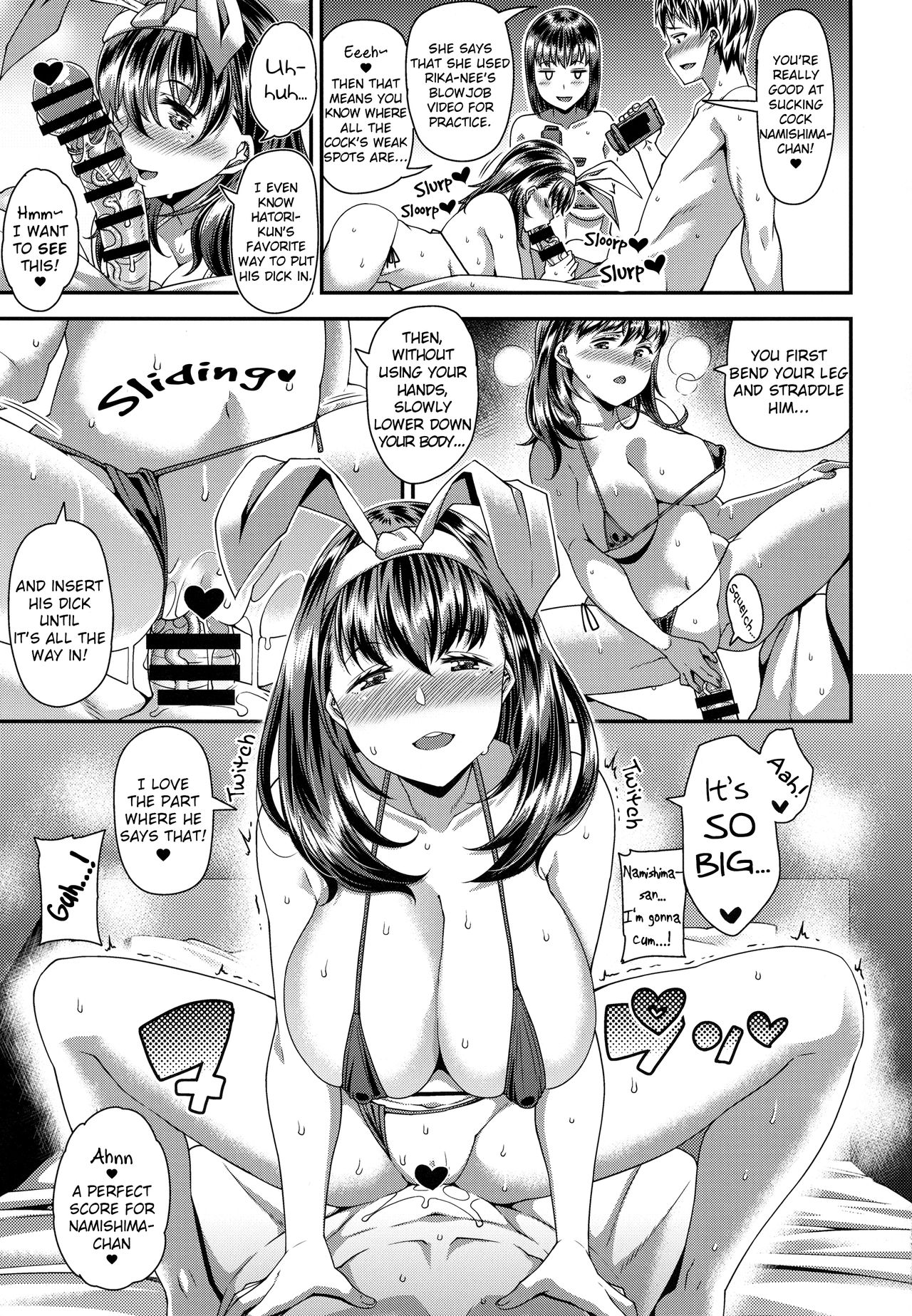 Ane to Kanojo to Hamedori 3P Shitemita page 10 full