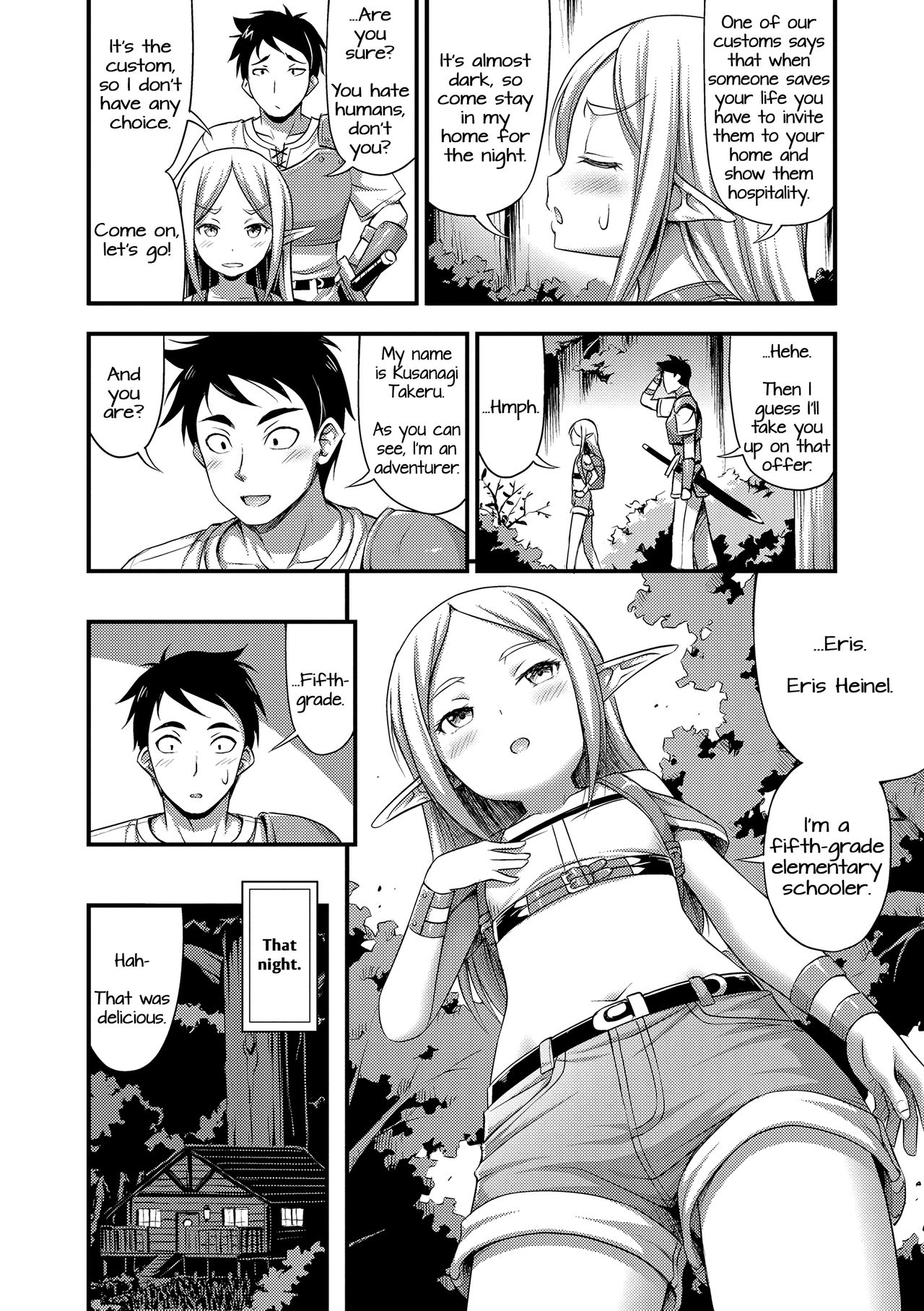 Isekai de Loli Elf Tasuketara Kou Natta | I Saved a Loli Elf in Another World and This Happened page 4 full