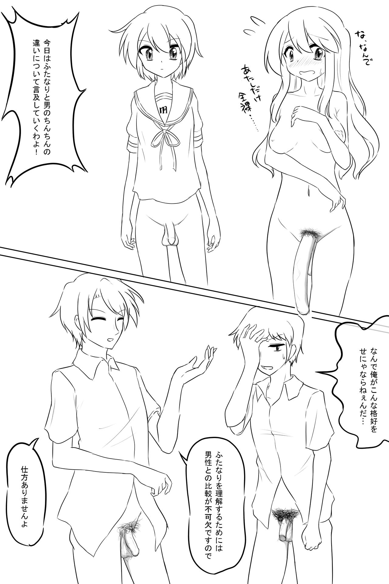 Futanari-ban SOS-dan no Nichijou Kaigi Hen page 3 full