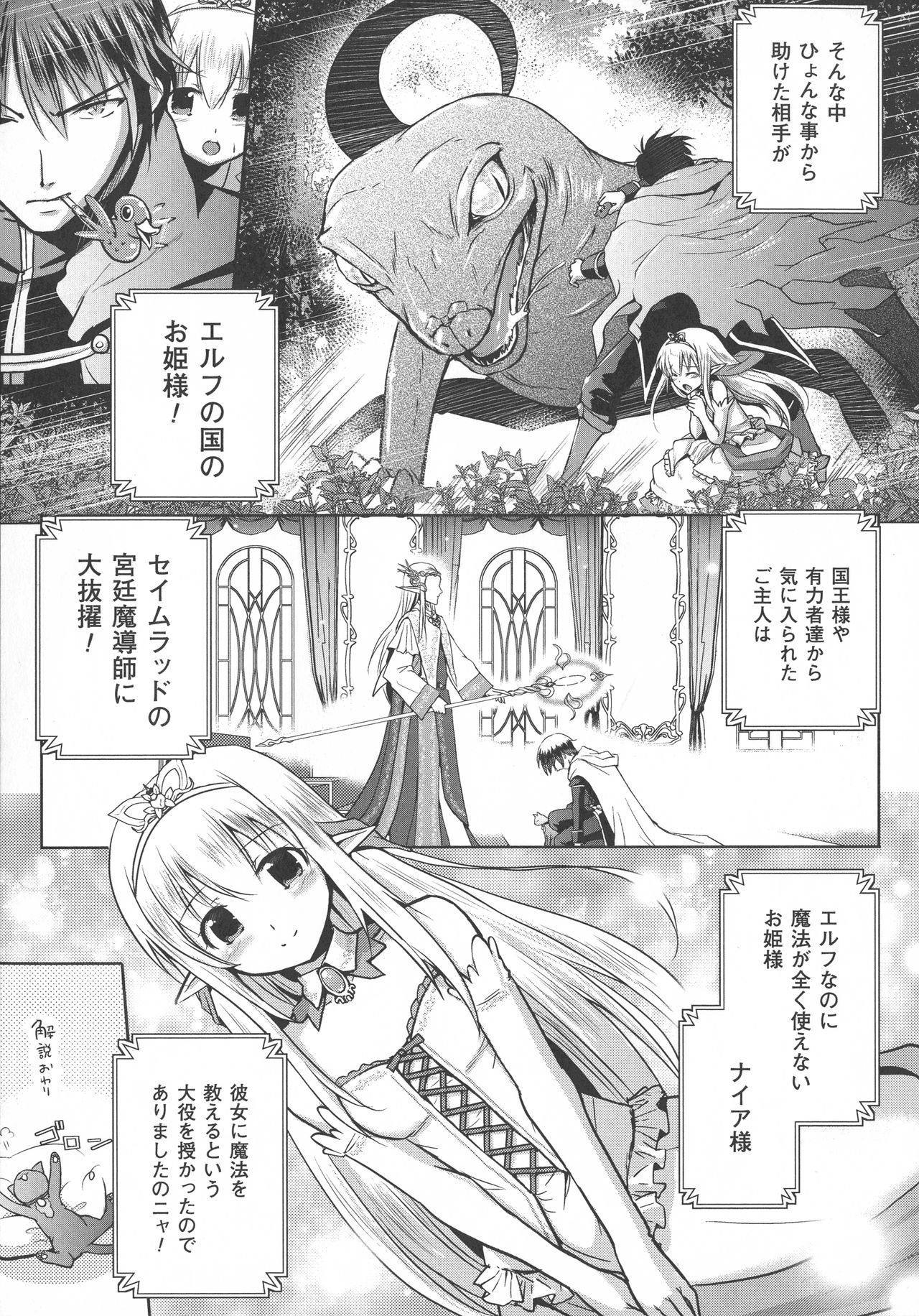 Elf no Kuni no Kyuutei Madoushi ni naretanode Himesama ni Seitekina Itazura wo shitemita THE COMIC page 9 full