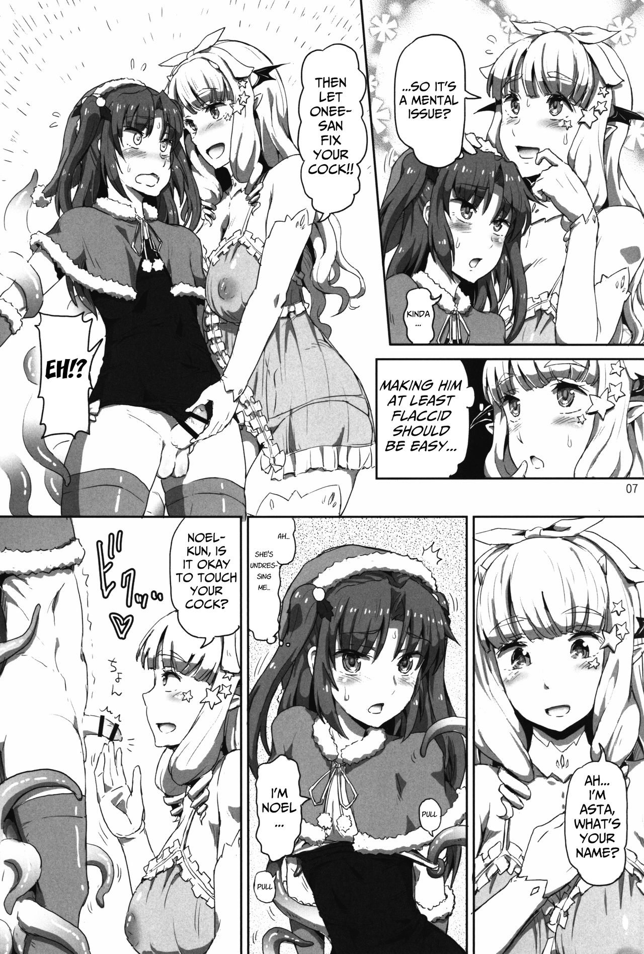 Onee-sama na Succubus to Josou Santa-chan | Mature Succubus and Young Santa-chan page 7 full