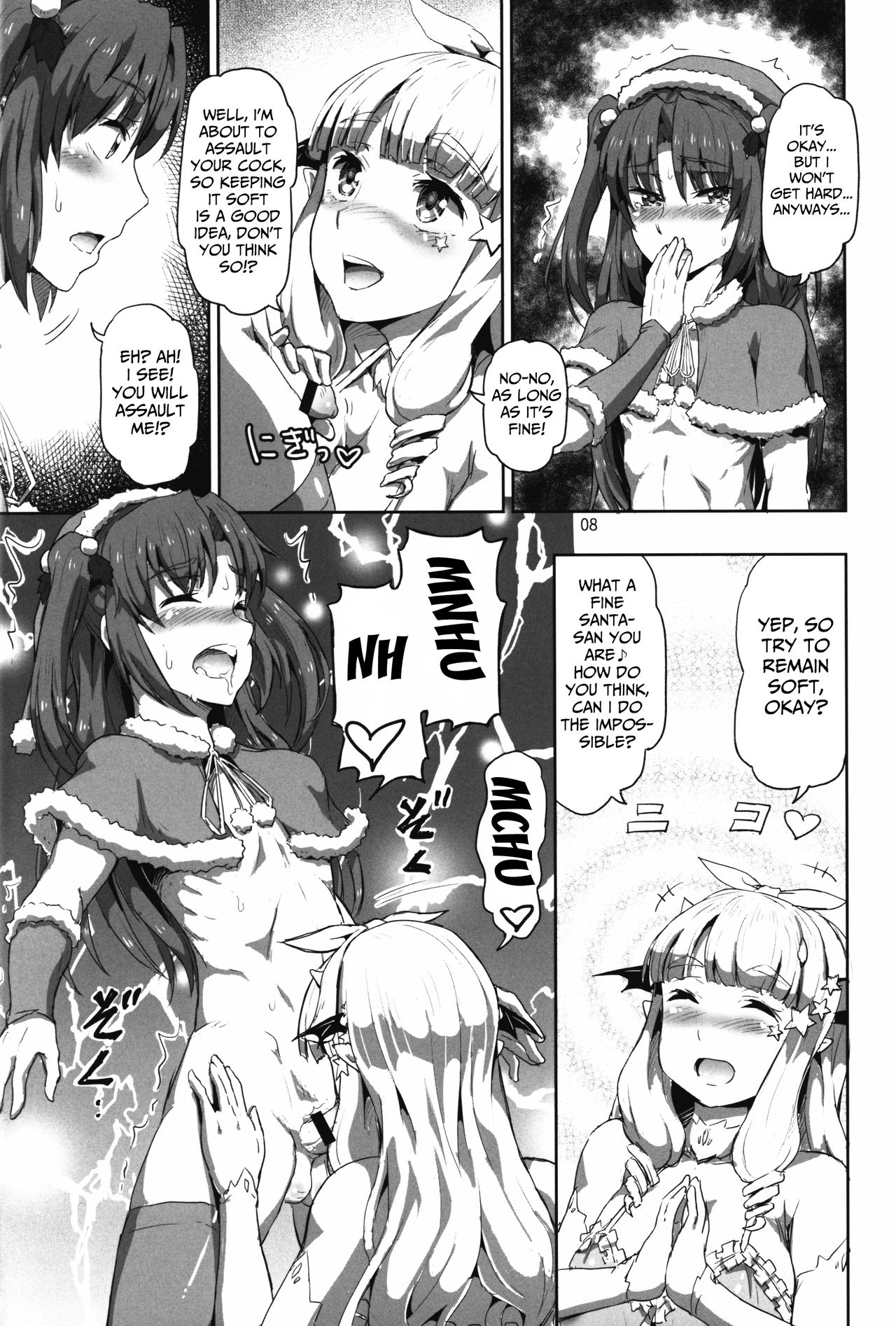 Onee-sama na Succubus to Josou Santa-chan | Mature Succubus and Young Santa-chan page 8 full