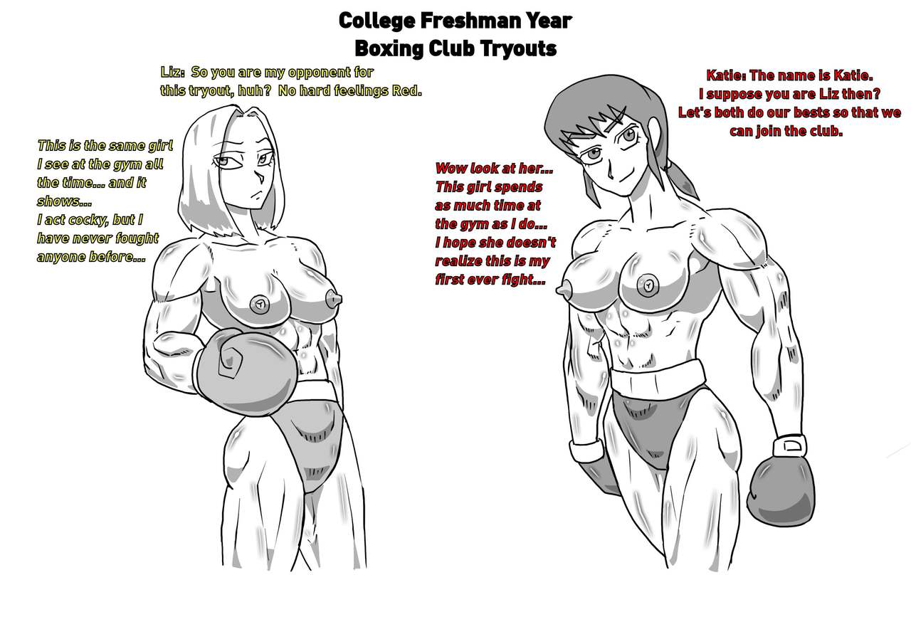 Boxing Girls Katie vs. Liz Rounds 1-4  Plus Bonus Sisters Round page 1 full